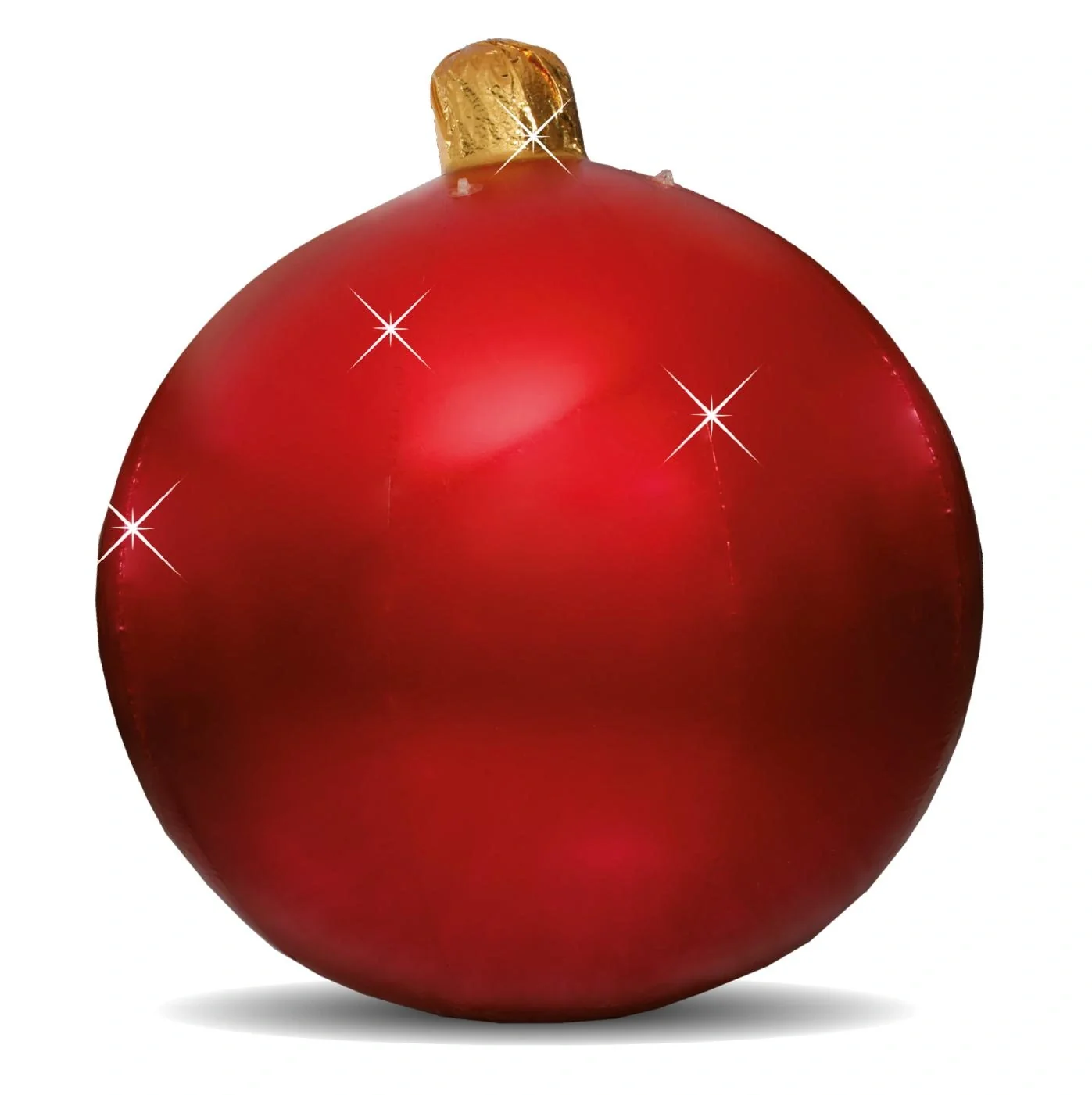 Aufblasbare Weihnachtskugel 200 cm mit 5 Edelstahl Ösen - 2