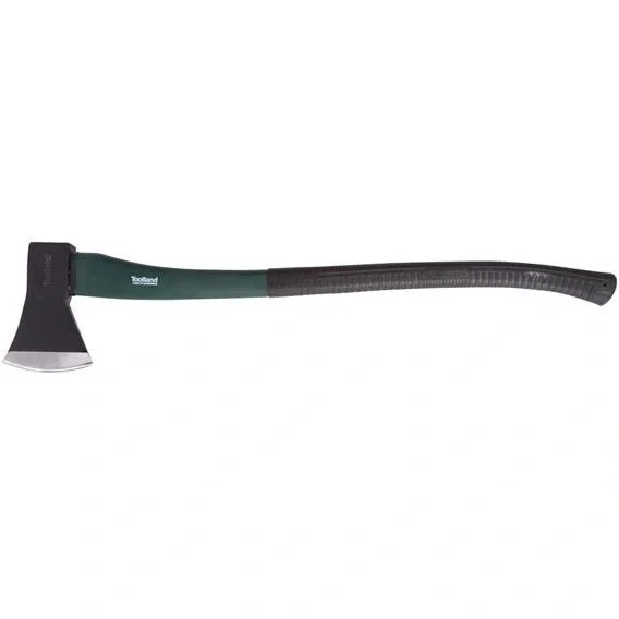 Große Axt mit Softgrip-Stiel - 90cm - 2 kg - schwarz/grün - 2