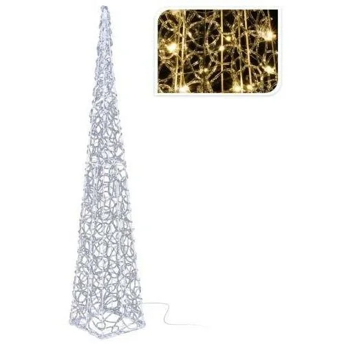 LED verlichte kegel kerstverlichting warm wit binnen/buiten 90 cm IP44 - 1