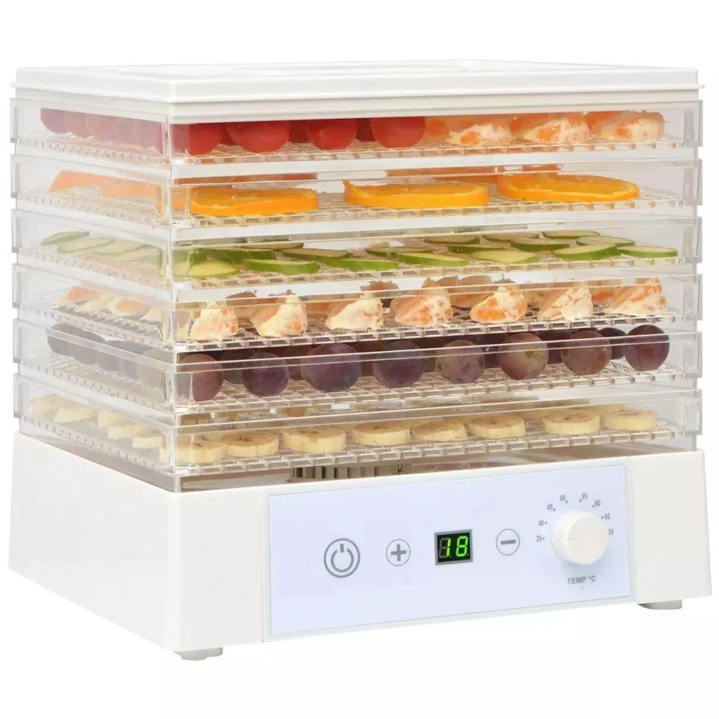 Lebensmitteltrockner mit 6 Tabletts 250 W weiß - 3