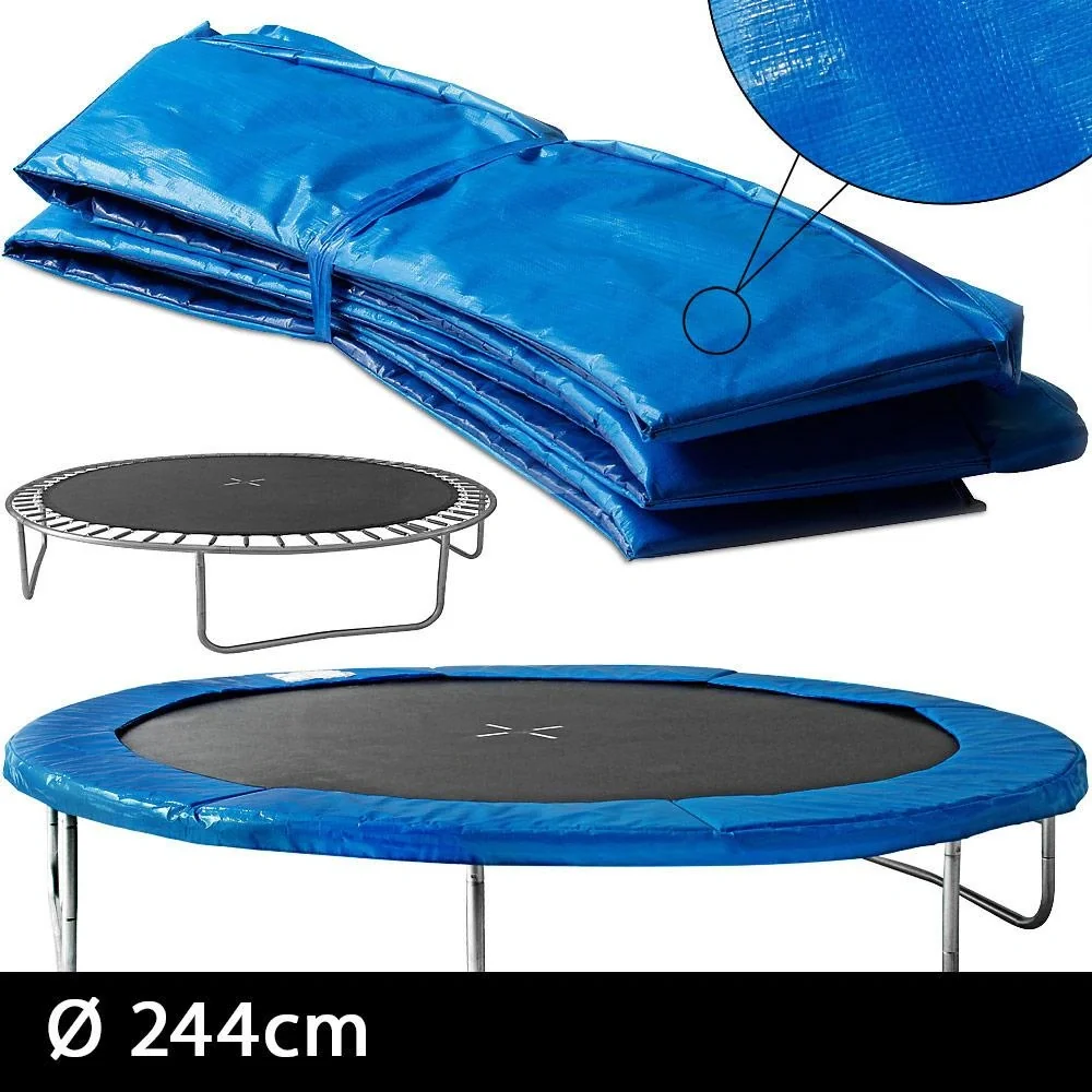 NL Rahmenschoner - Schutzrahmen für Trampolin - 244cm - Blau - 2