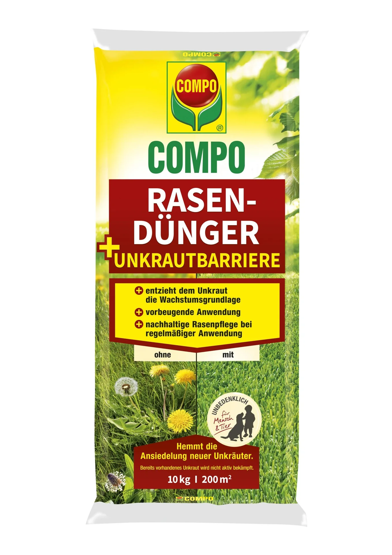 Rasendünger + Unkrautbarriere - 10 kg - 1