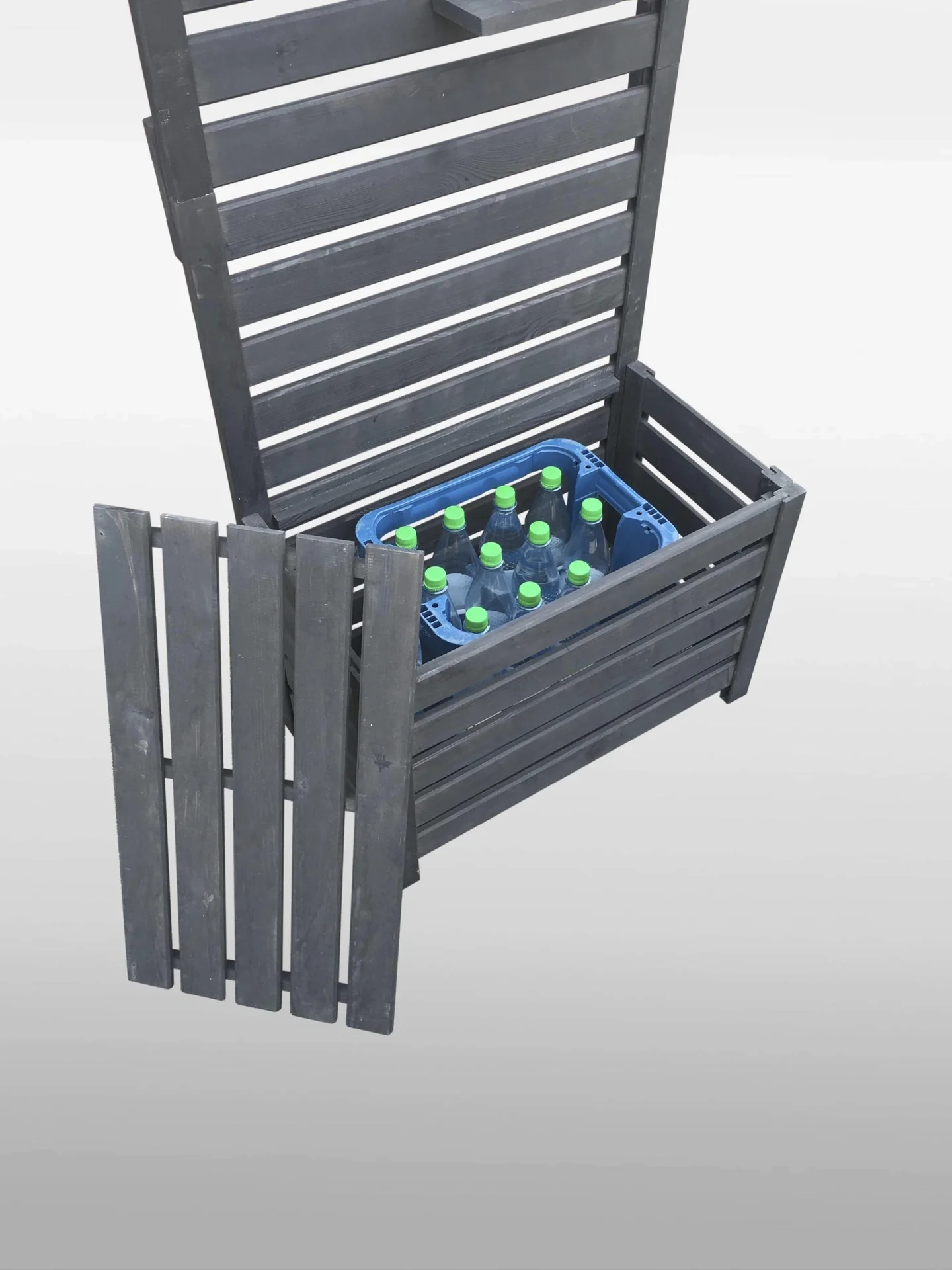 Spaliersichtschutz mit Staukasten anthrazit - 2