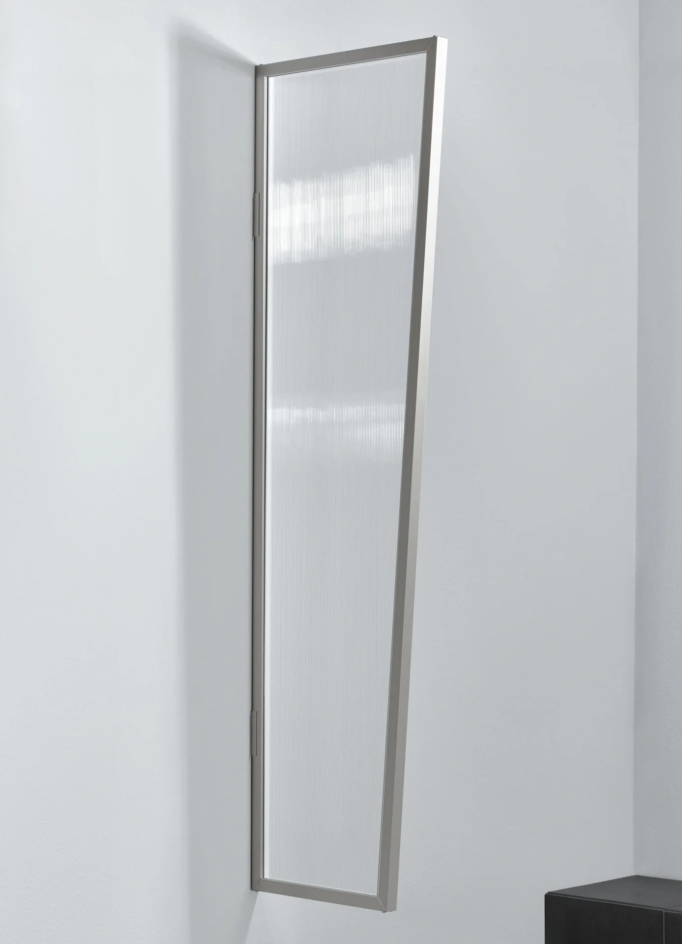 Seitenblende für B1 PC Klar, 2000 x 600 x 450 mm, Edelstahl - 2