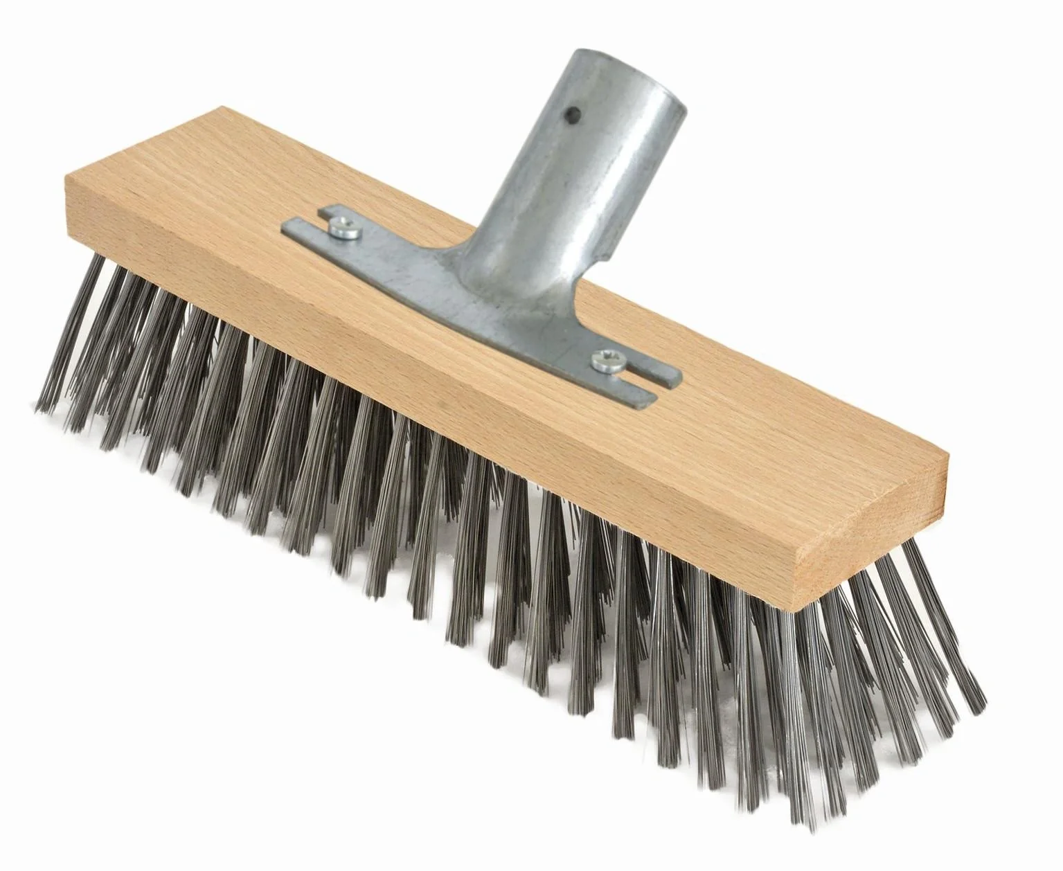 Stahldrahtbesen,30 cm mit Metallstielhalter - 1
