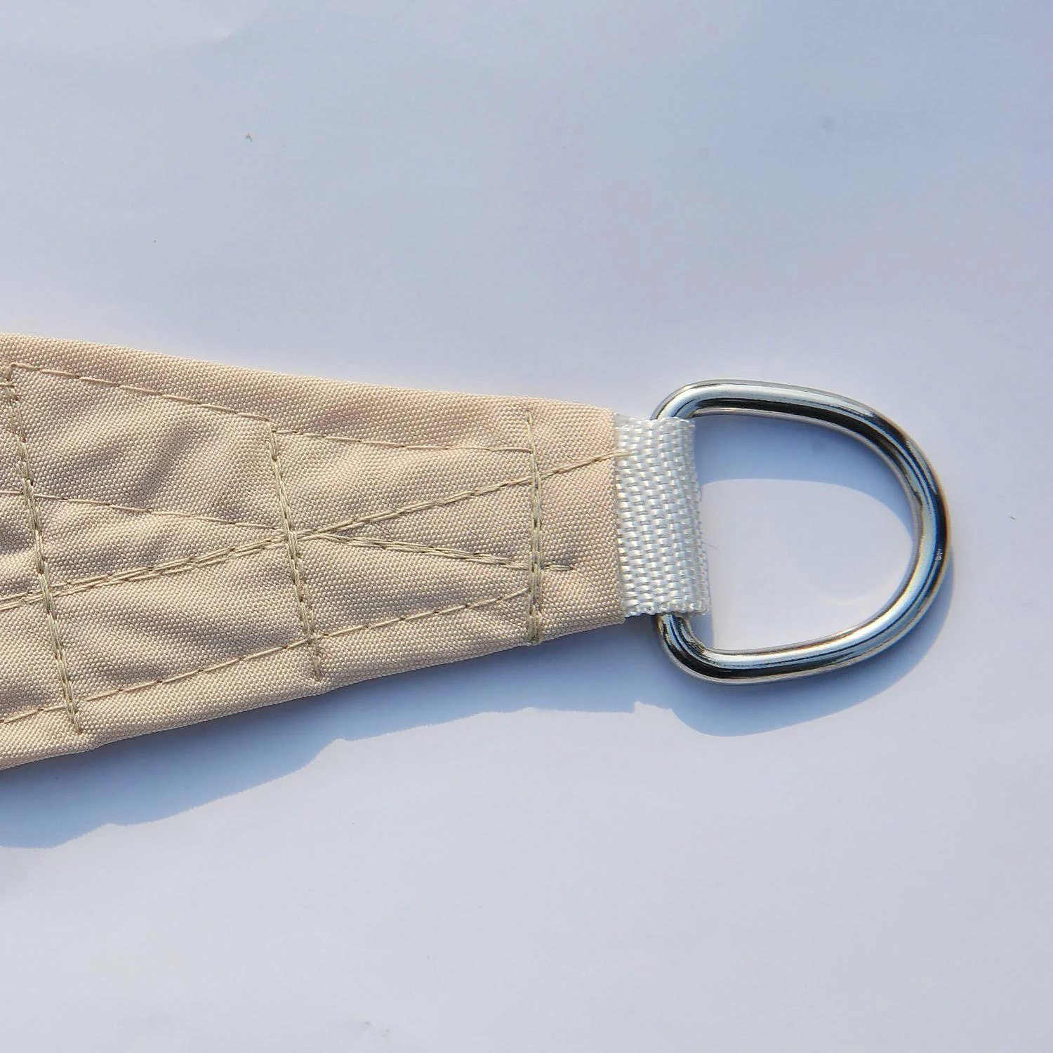 Sonnensegel (Sand 4x4x4m) Dreieck Polyester - wasserabweisend - 4