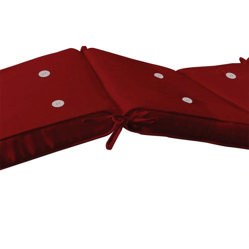 Auflegesonnenliege Rot 196x55x5cm - 2