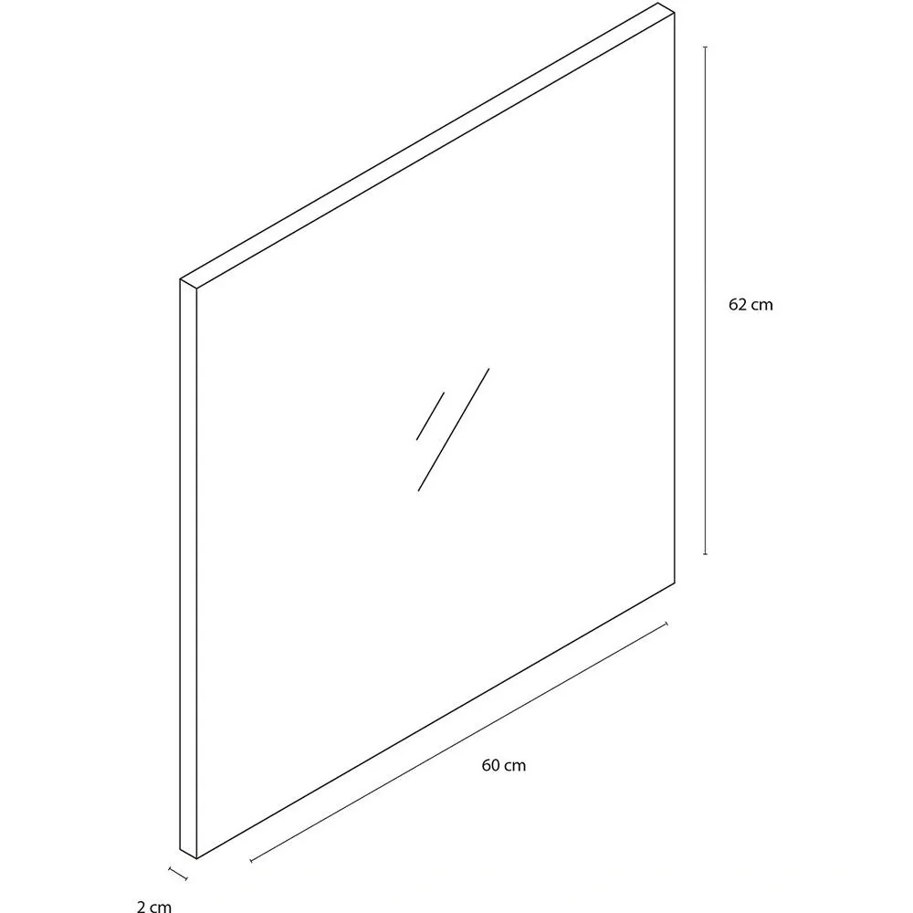 Concept Spiegel 62x60cm Weiss fsc - 4