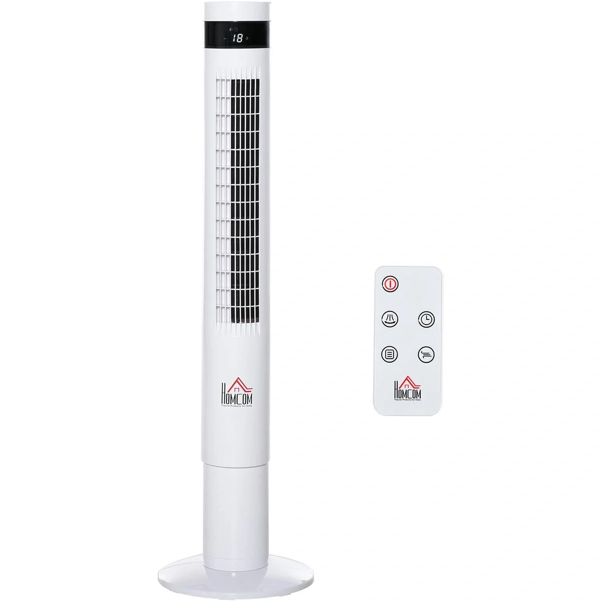 Turmventilator mit Fernsteuerung weiß - 10