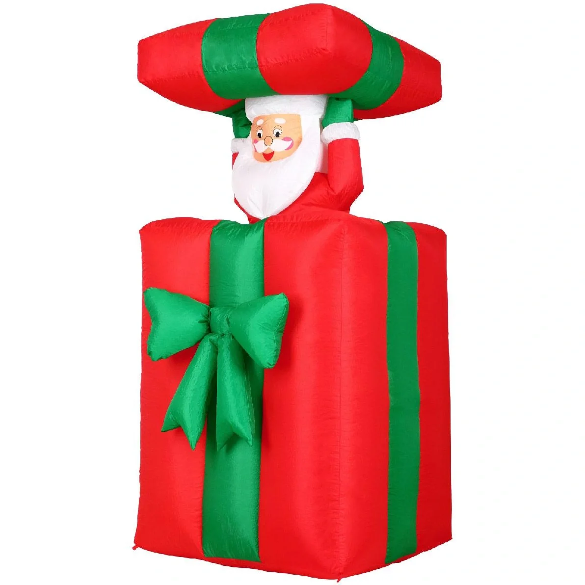 Weihnachtsmann in aufblasbarem Geschenk - 4