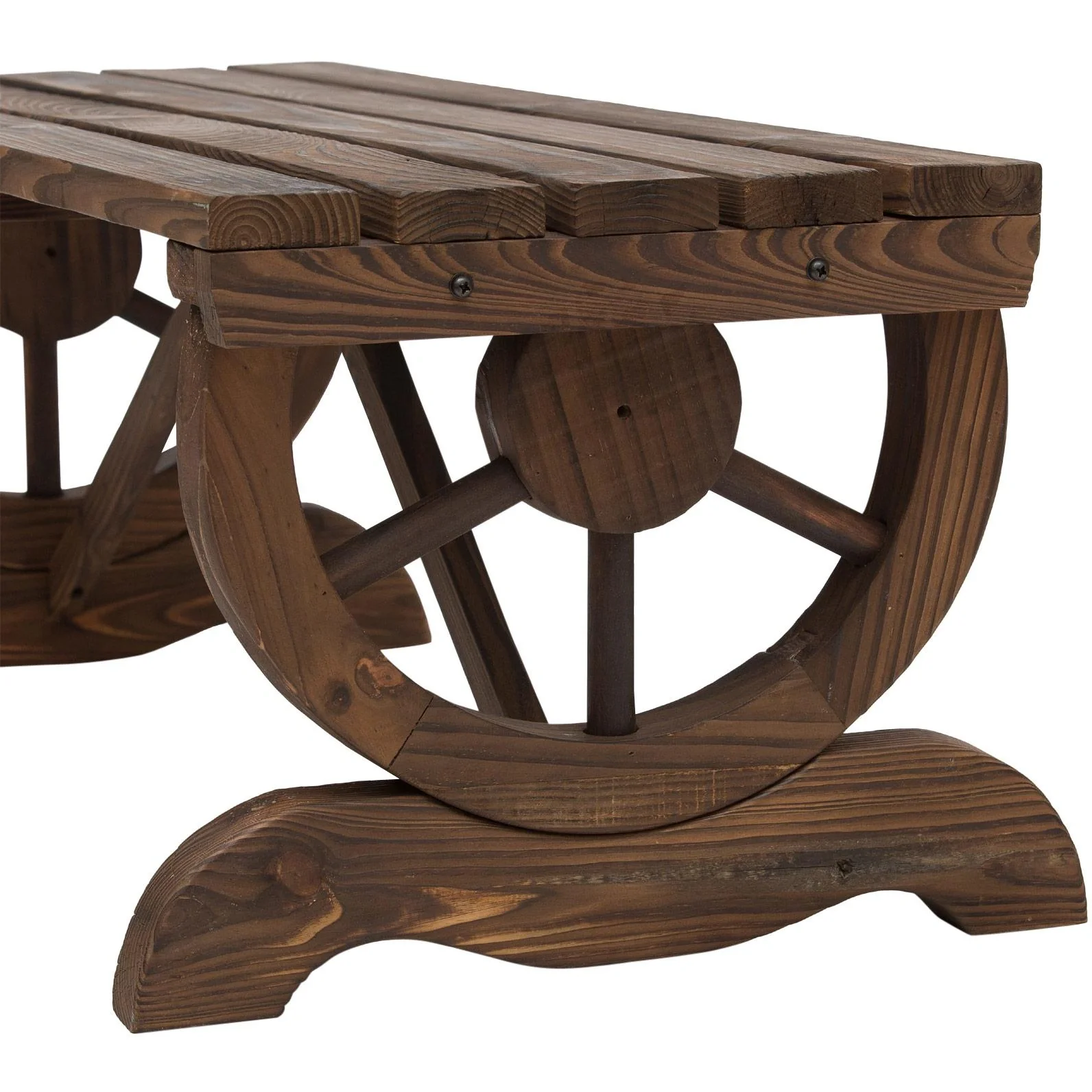 Sitzbank im Wagenrad-Design - 8