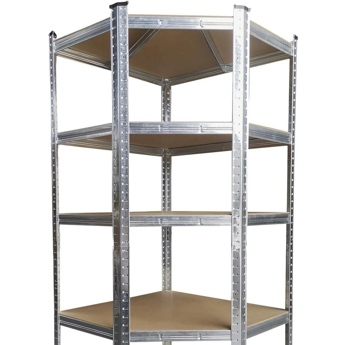Werkzeug Ecklagerschrank - 5 Fachböden - 875 Kg Tragfähigkeit - - 3