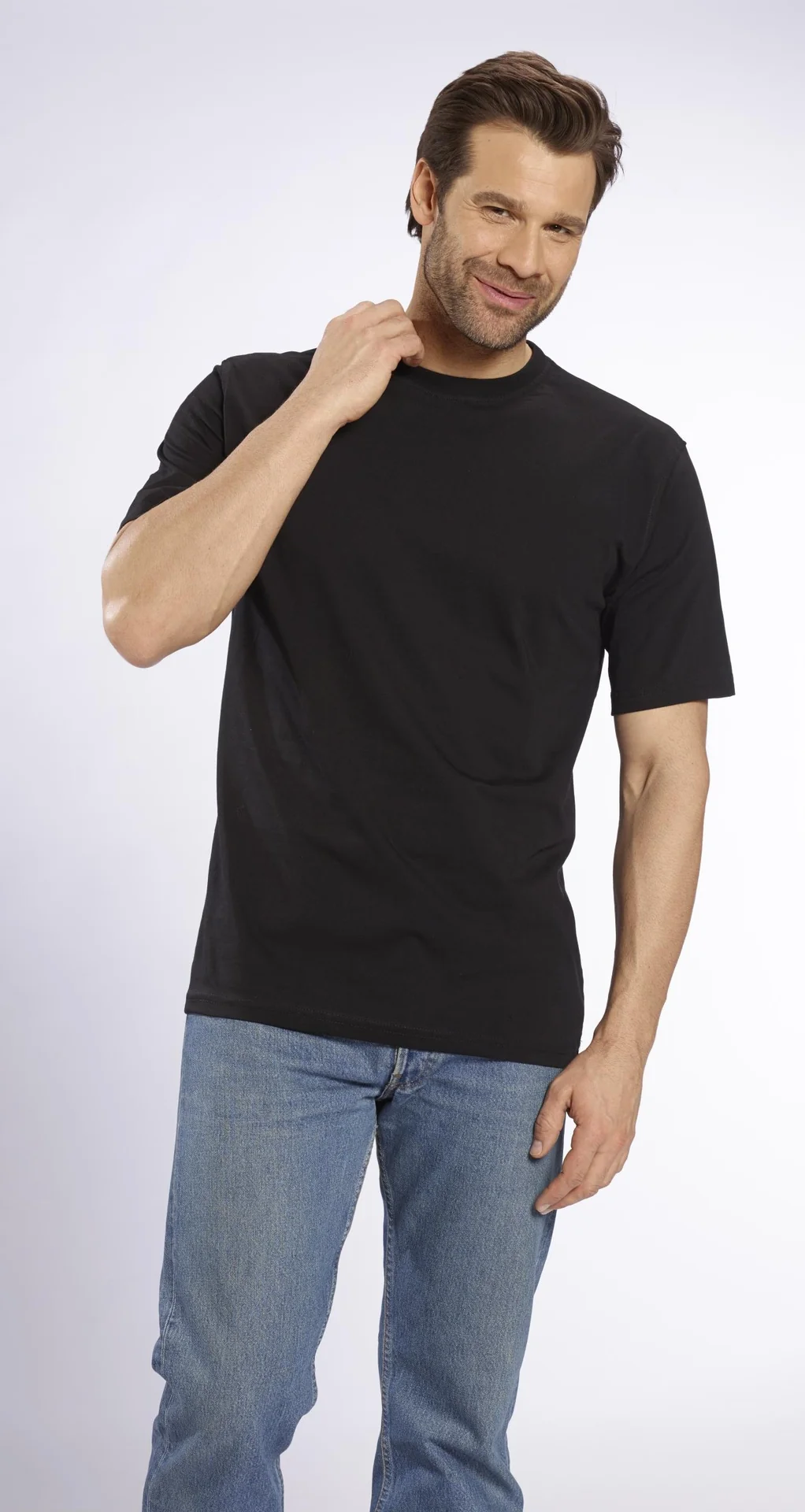 Big Size T-Shirt, schwarz Gr.2XL - 3