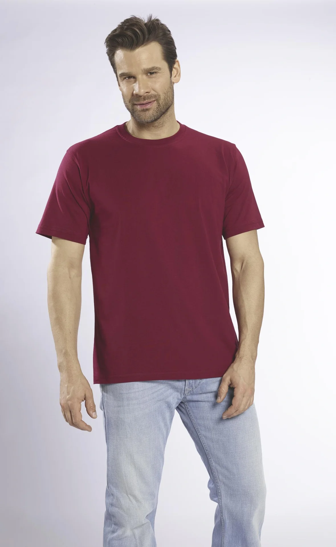 Big Size T-Shirt, rot, Gr.M - 2