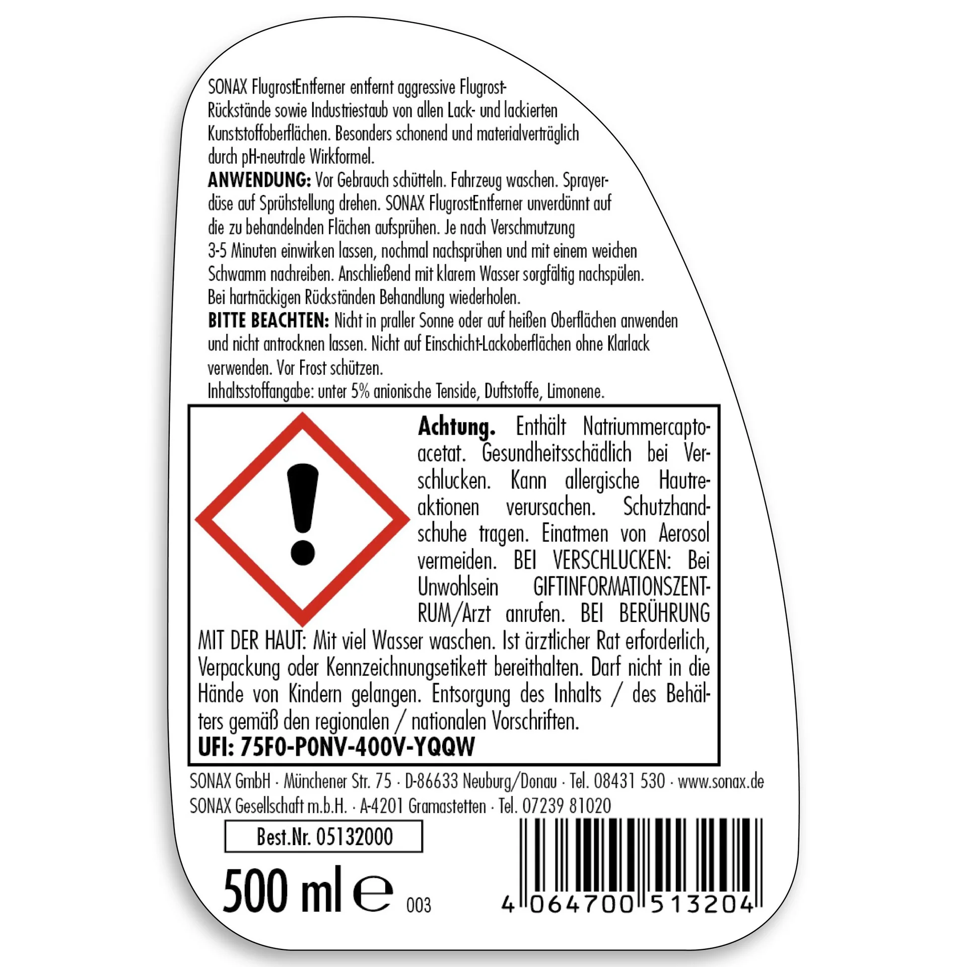 Flugrostentferner 500 ml - 11