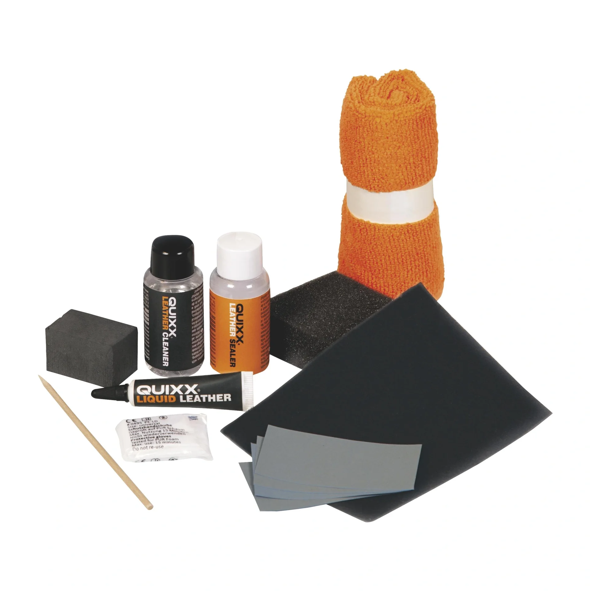 Leder- und Vinyl Reparatur-Set, Schwarz - 6
