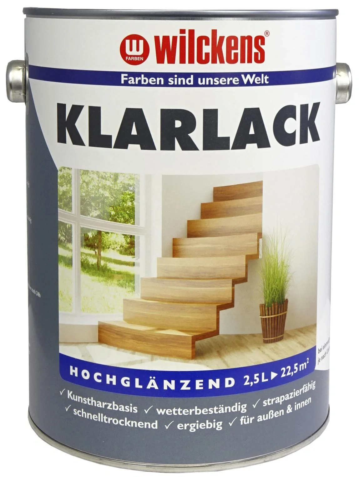 Klarlack hochglänzend farblos, 2500 ml - 1