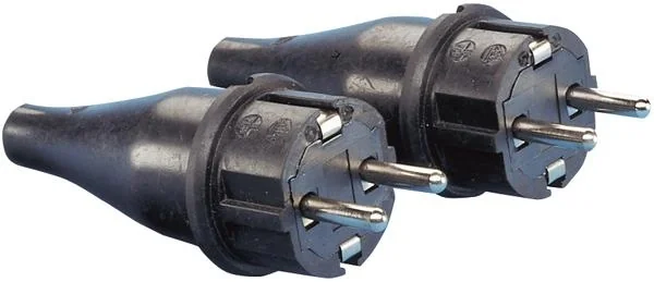 Gummistecker Kupplung Set schwarz - 3