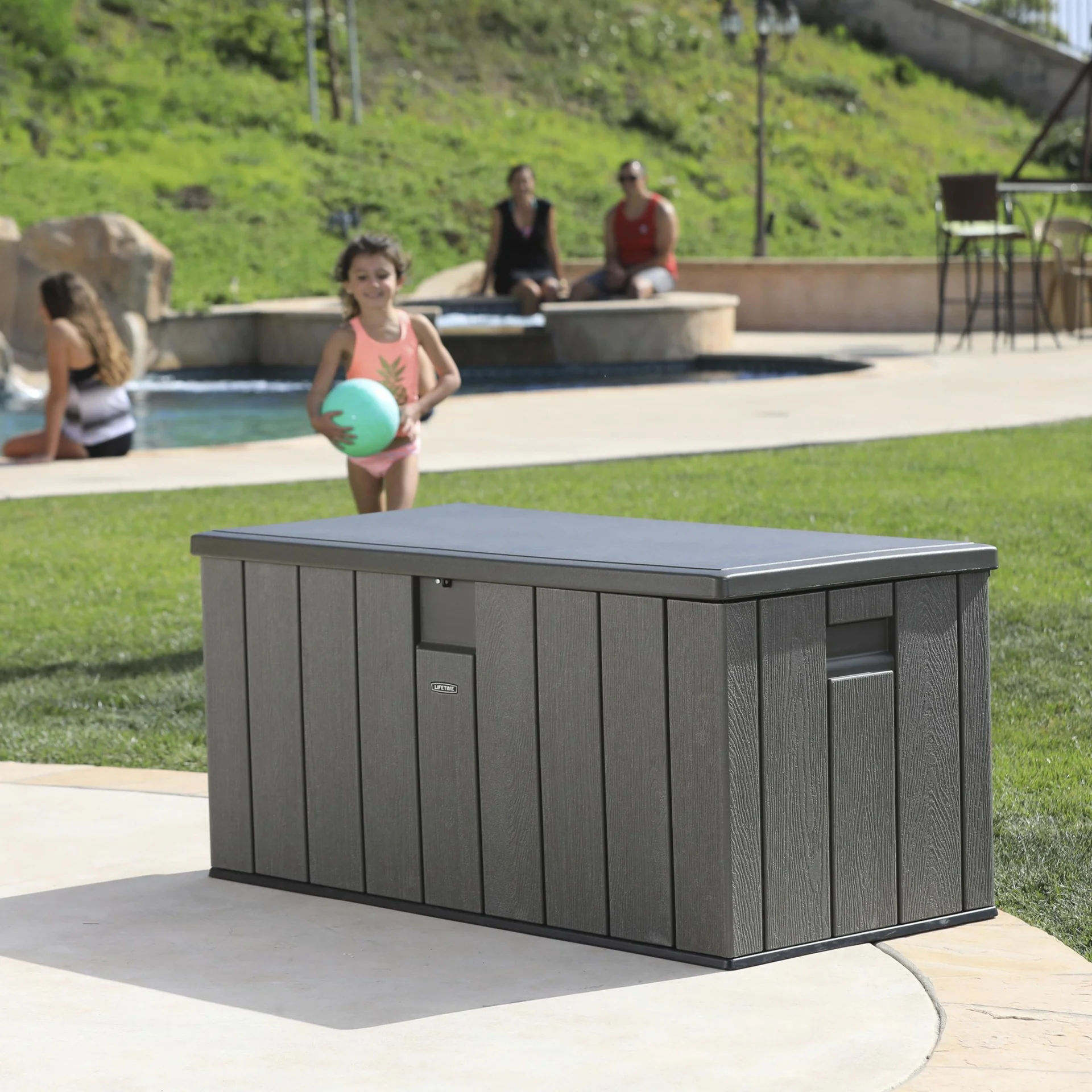 Kunststoff Kissenbox Roughcut 570 Liter Volumen dunkelgrau - 7