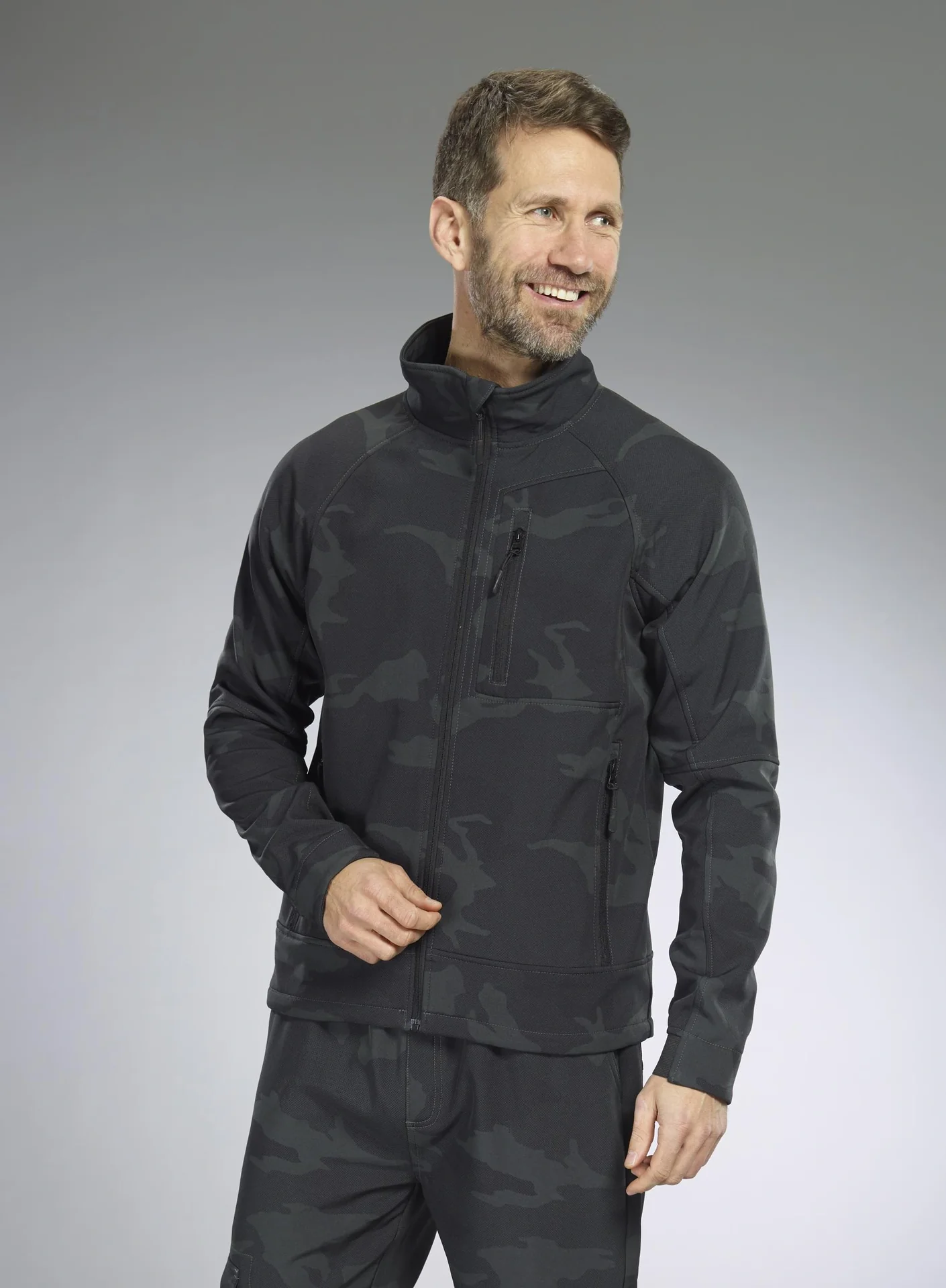 Softshelljacke, Farbe camouflage, Gr.M - 6