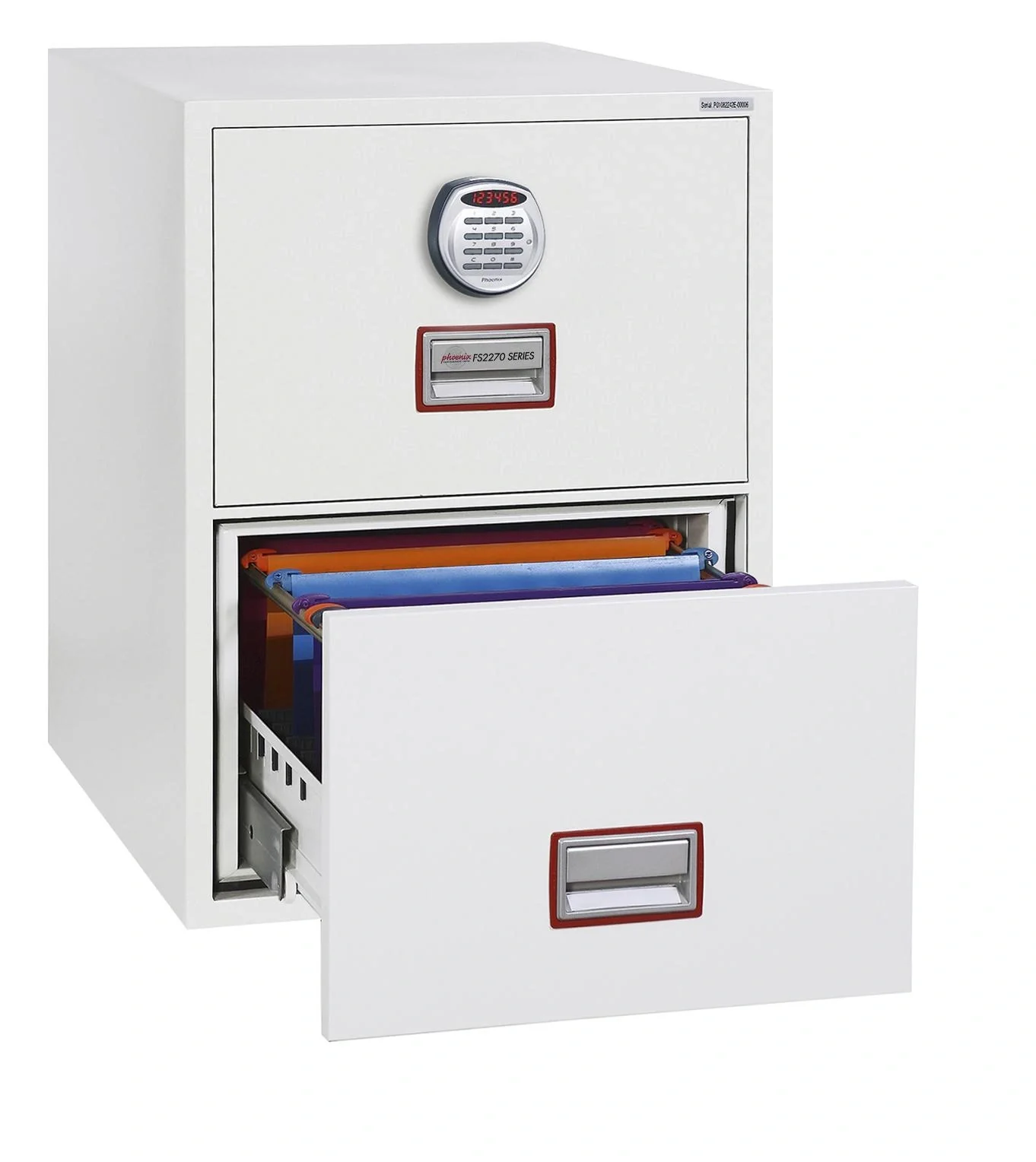 Aktenschrank World Class Vertical Fire File mit 2 Schubladen und elektronischem Schloss - 12