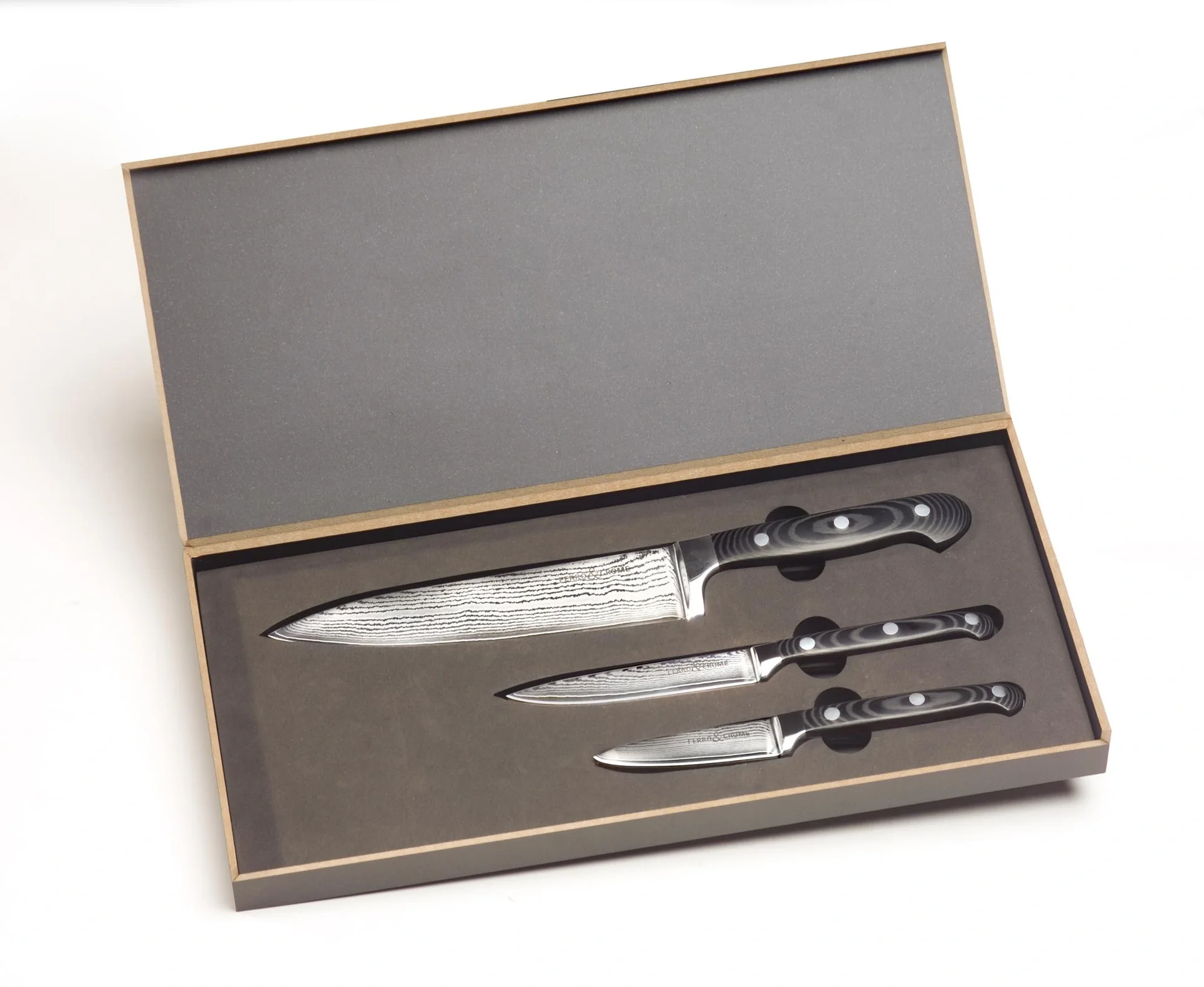 Damast-Messer-Set, 3-teilig - 7