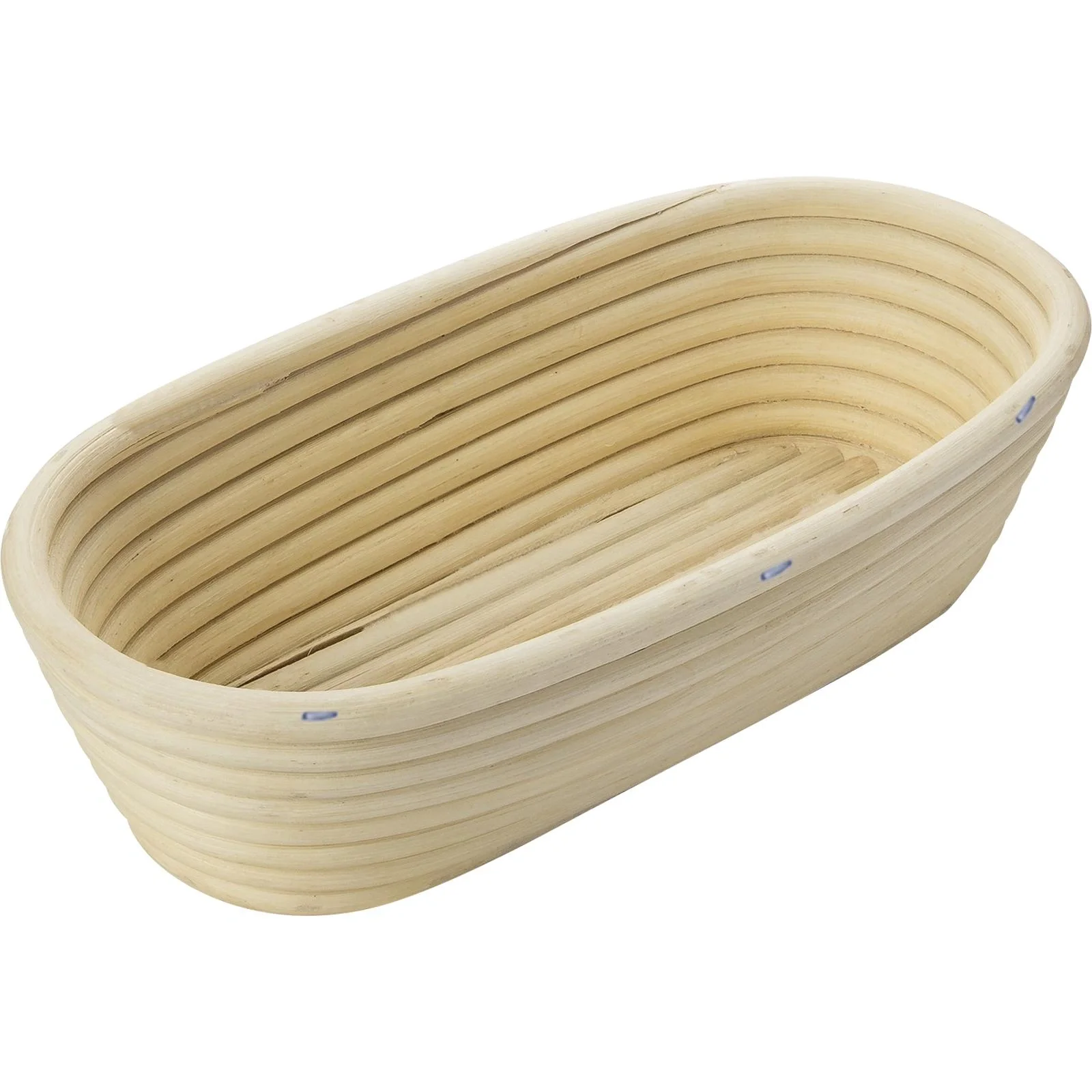 Set Gärkorb Peddigrohr mit Baumwollbezug oval - 5