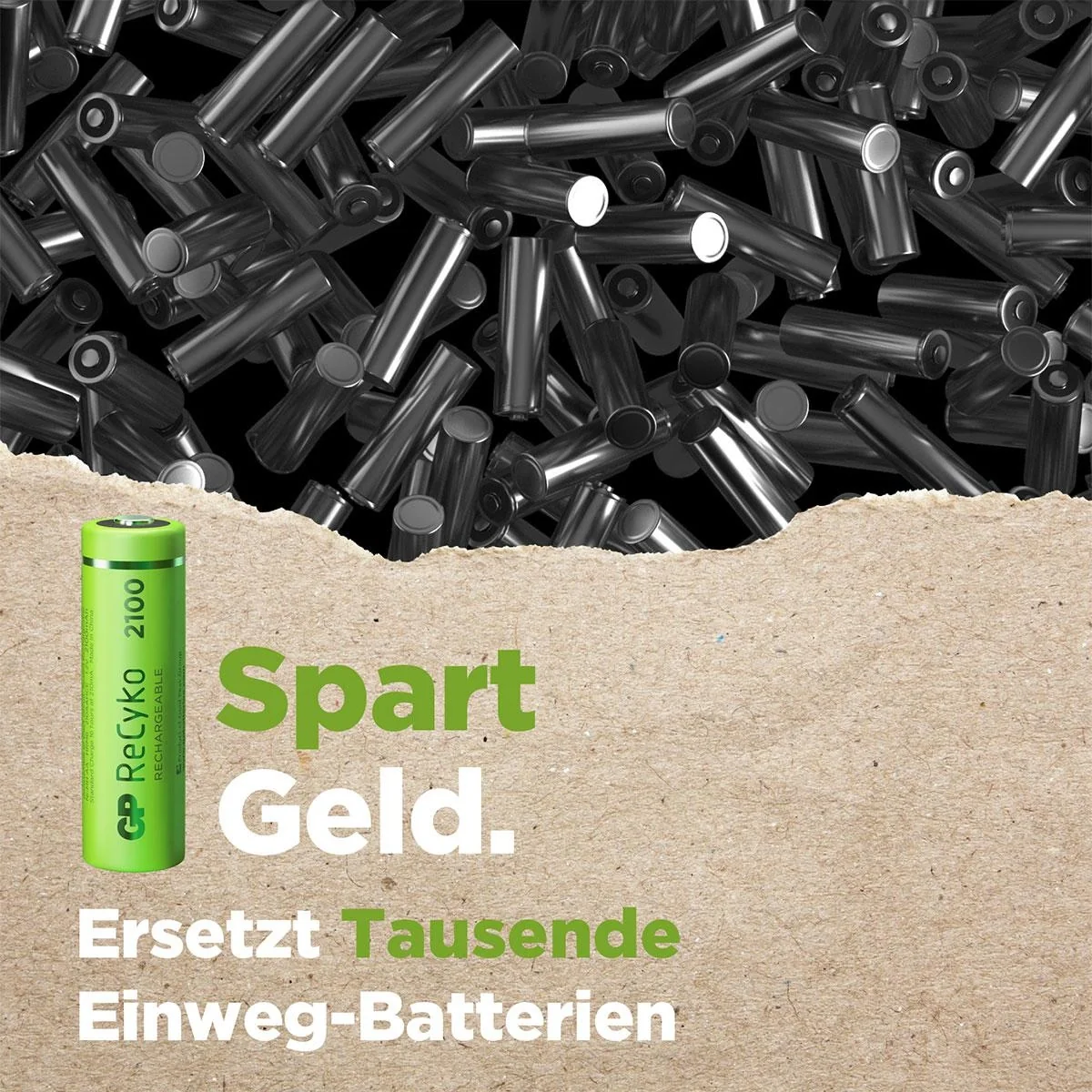 ReCyko Mignon (AA) NiMH Akkus mit 2100 mAh, 1,2V - 2 Stück - 8