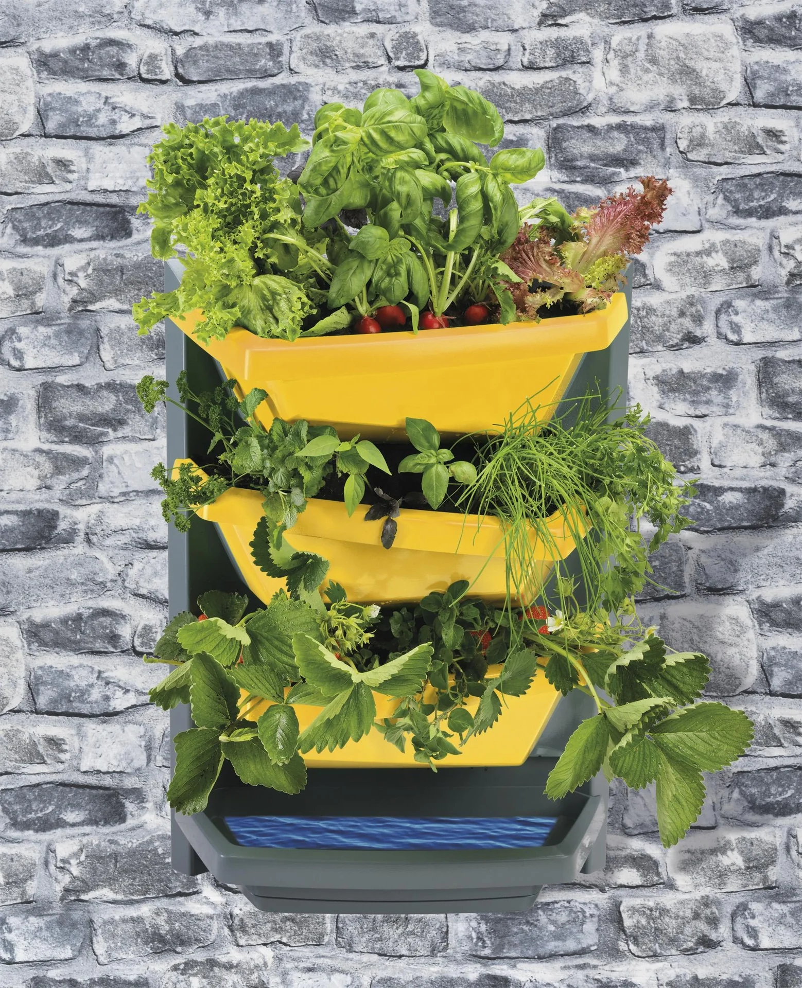 Pflanzsystem Grundelement "Vertical Garden", Farbe safran - 1