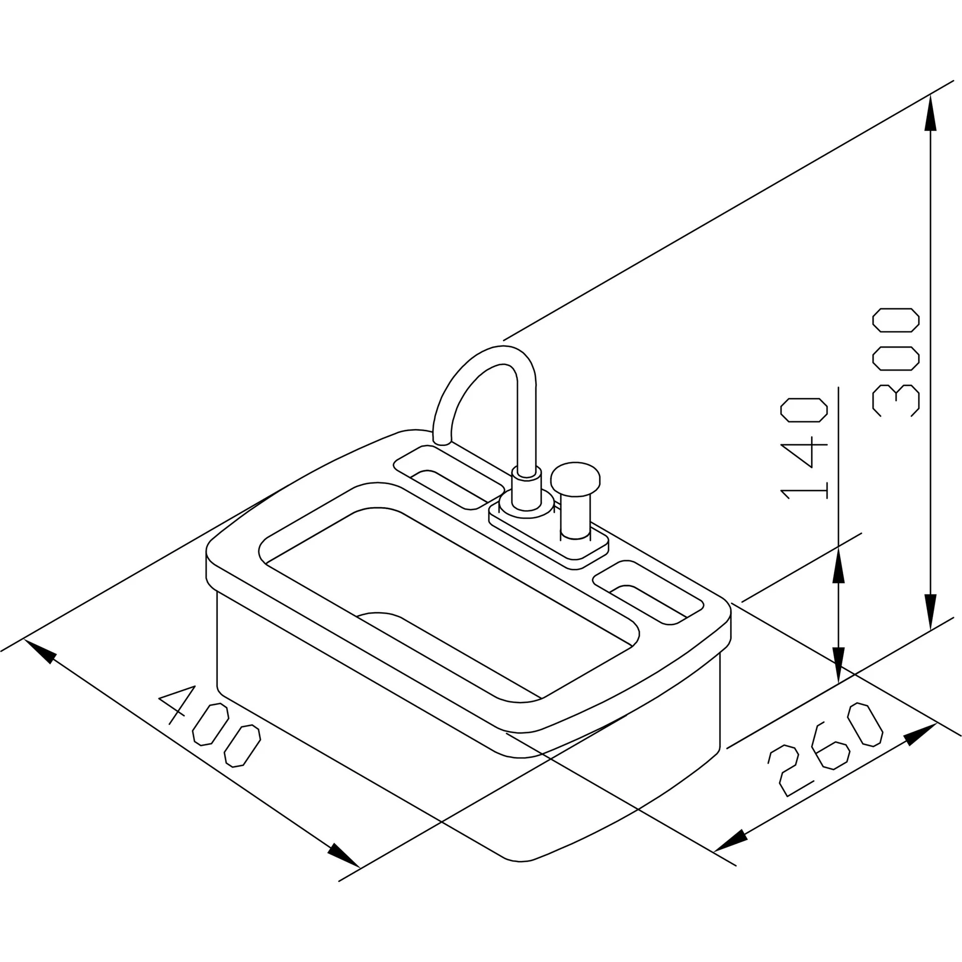 Spielküchen Spüle mit Zubehör - 10
