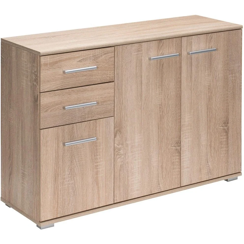 Sideboard / Kommode Eiche mit 3 Türen & 2 Schubladen - 7