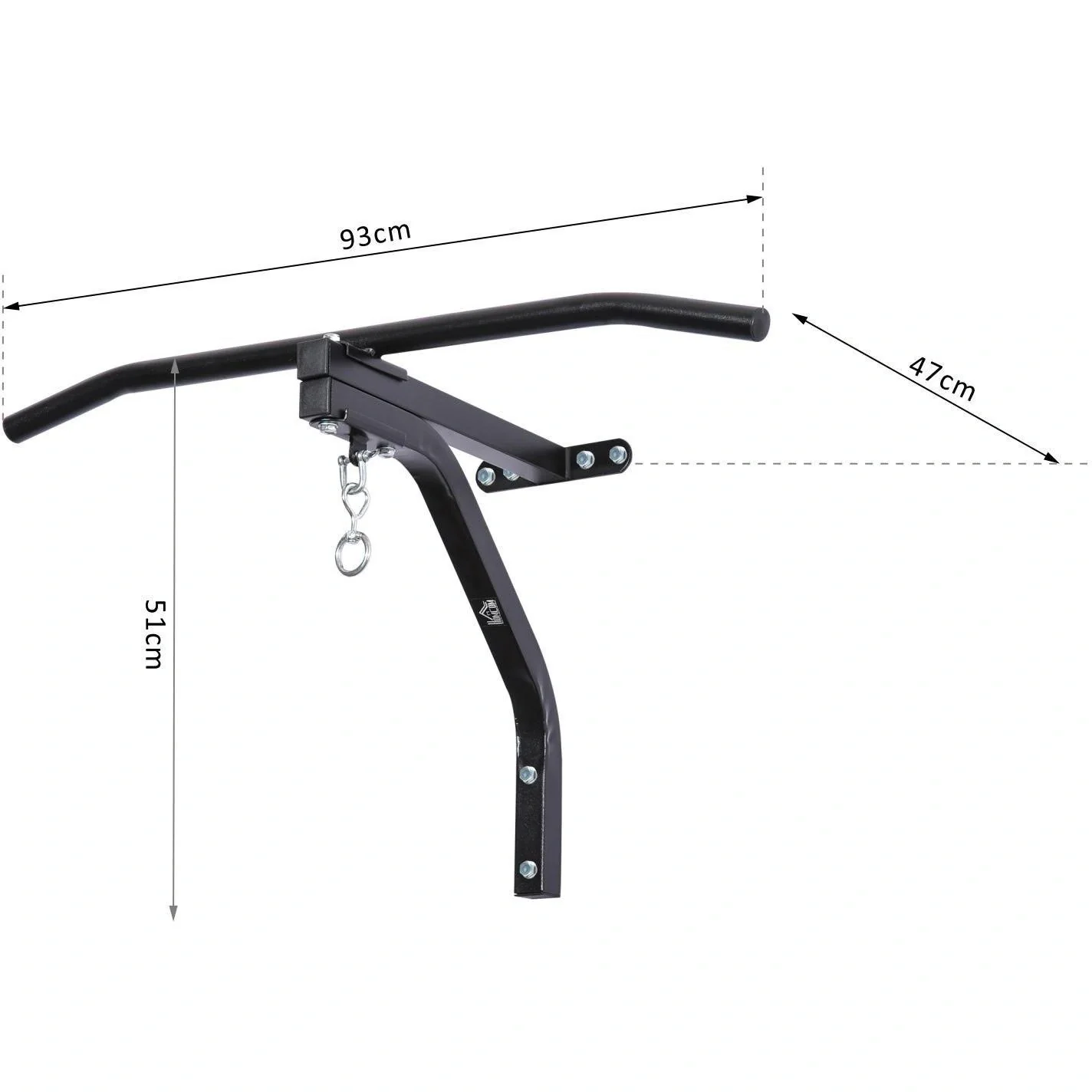 Boxsackhalterung mit Klimmzugstange Stahl - 8