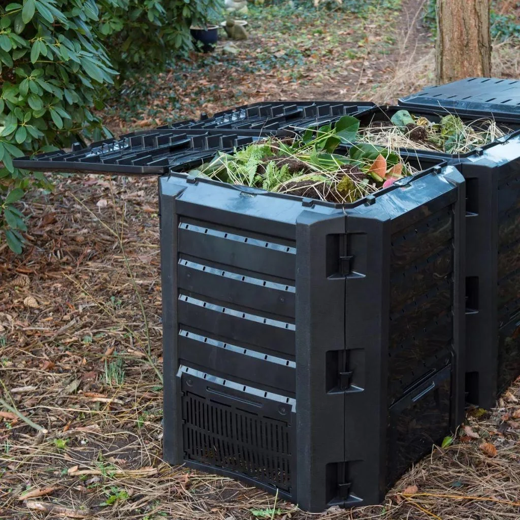 Natur Komposttonne schwarz 1200 L - 1