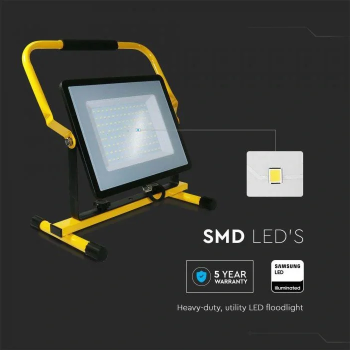 VT-109 LED Arbeitsscheinwerfer / Baulampe - 100W - 8000Lm - 4000K - 7