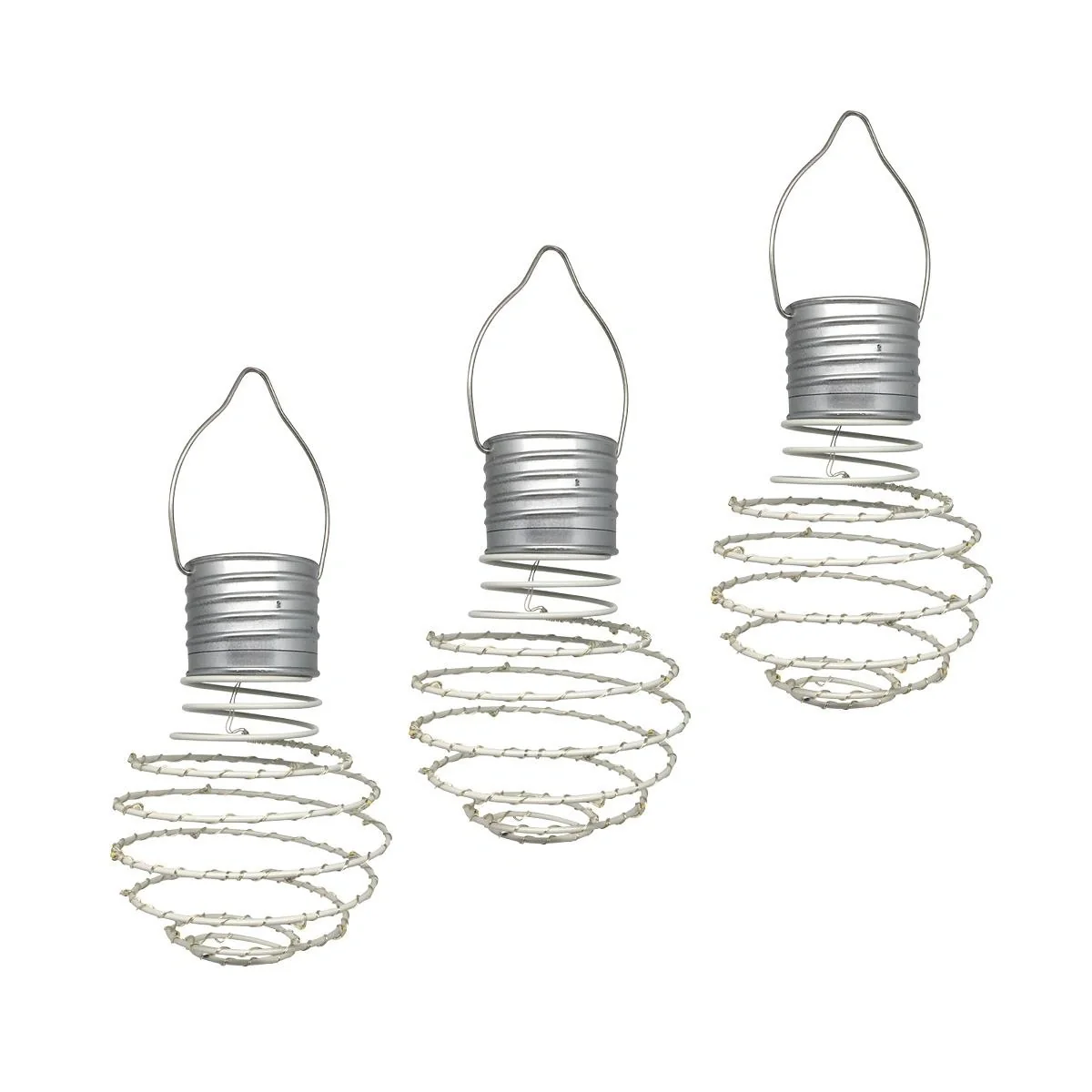 LED Solar Spiral Hängelampe 3er Set - 1