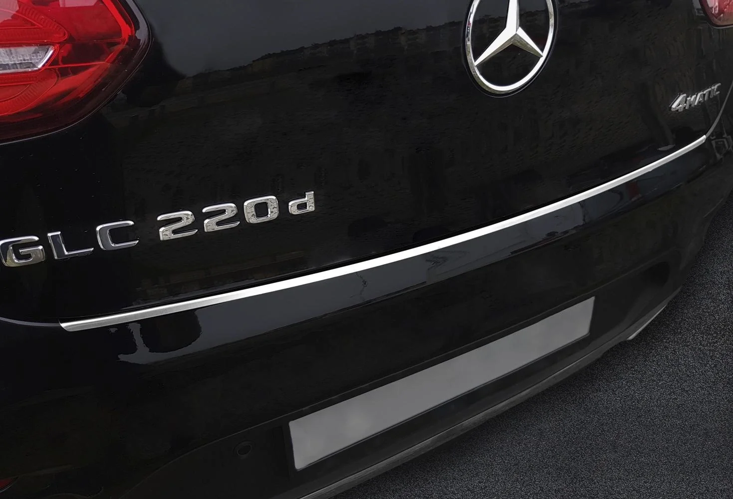 Ladekantenschutz Edelstahl für Mercedes Benz GLC Coupe C 253, Baujahr 2016-2019, FL 2019> - 2