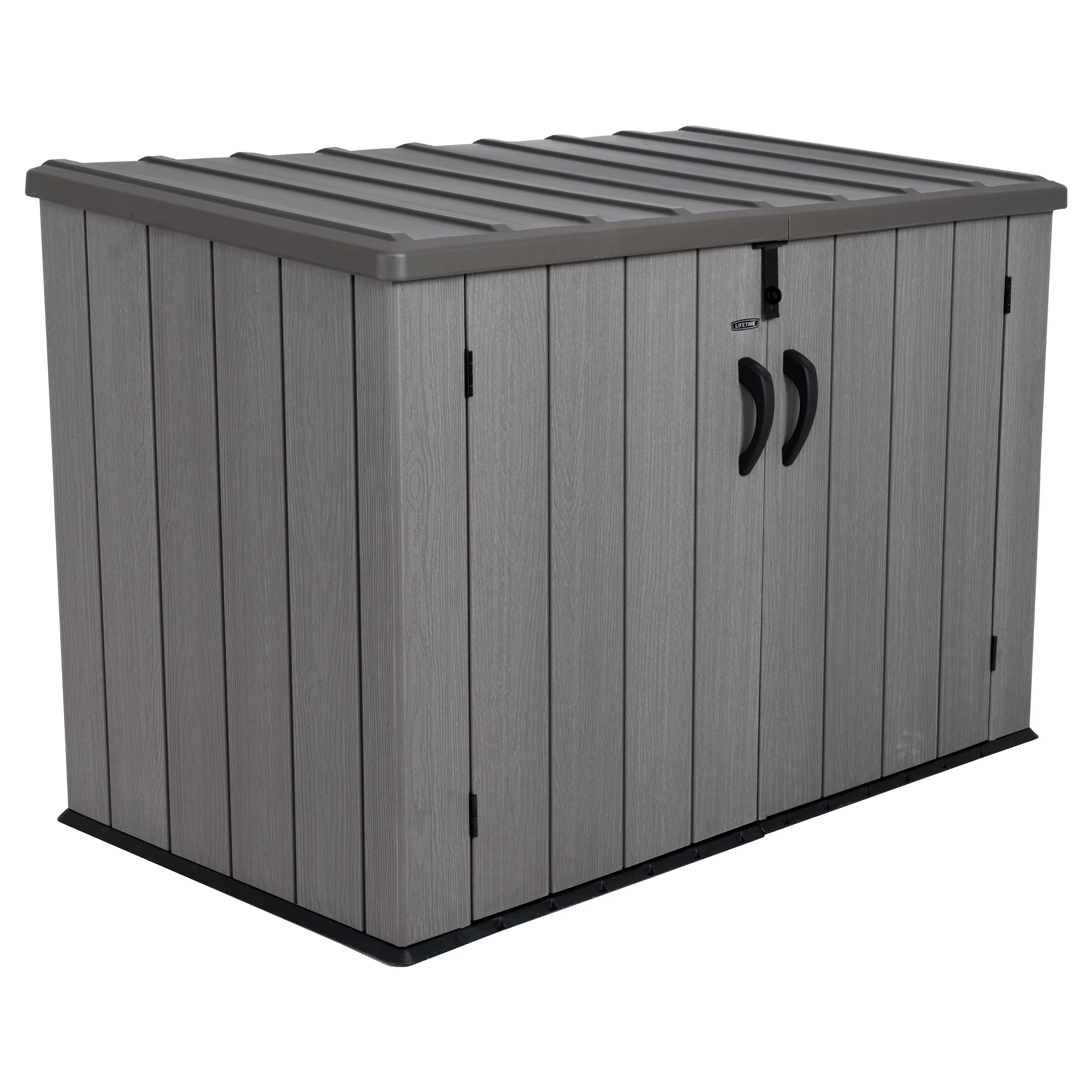 Mülltonnenbox grau/braun - 12