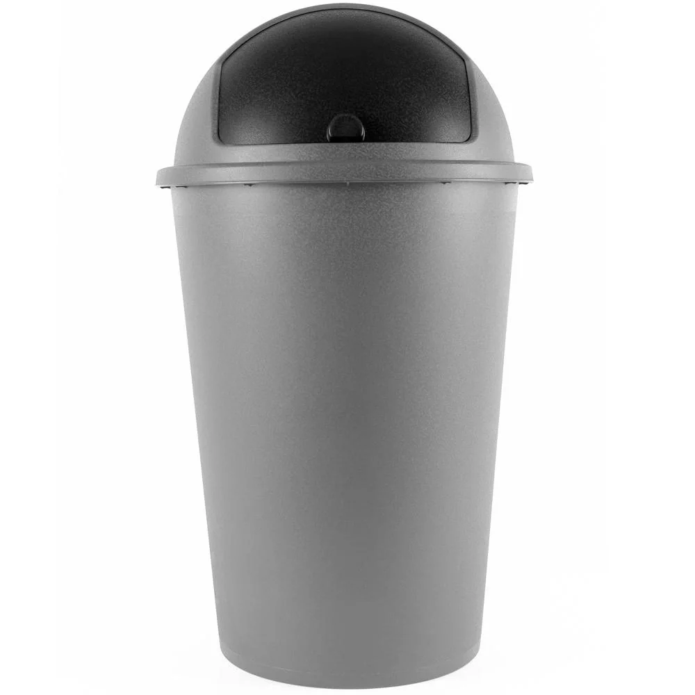 Abfallbehälter grau Kunststoff 50L - 6