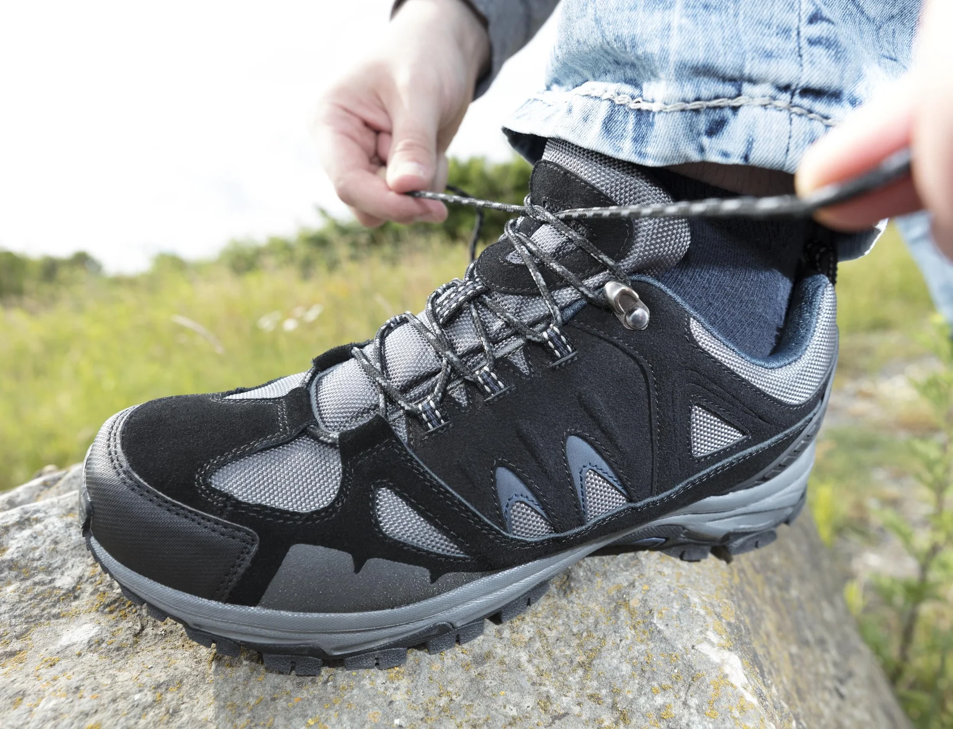 Freizeit und Wanderschuh, Farbe grau, Gr.40 - 9