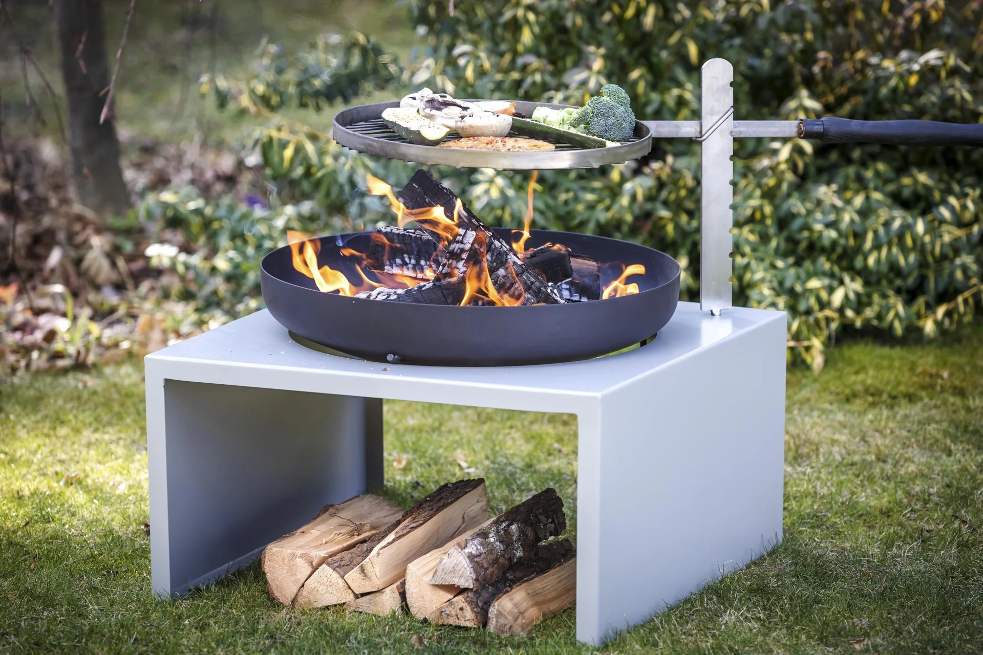 Feuerschale Moderne, mit Grillrost - 5