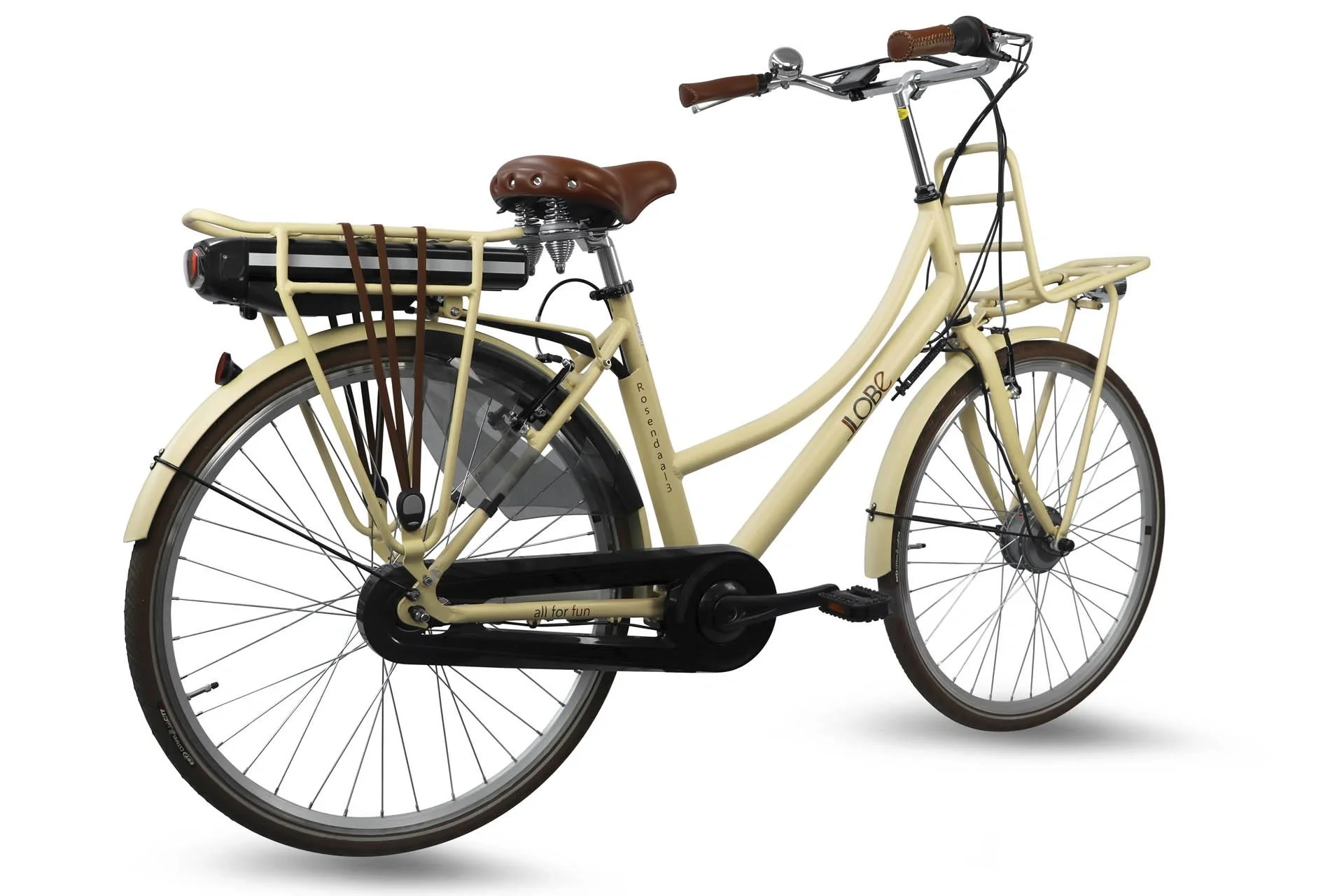 Damen City E-Bike, 28 Zoll, Rahmenhöhe 50 cm, 7-Gang Nabenschaltung, beige Rosendaal 3 Lady, 13Ah - 12