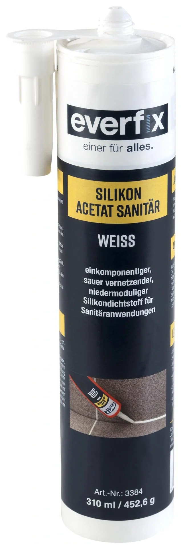 Silikon Sanitär weiß, 310 ml - 2