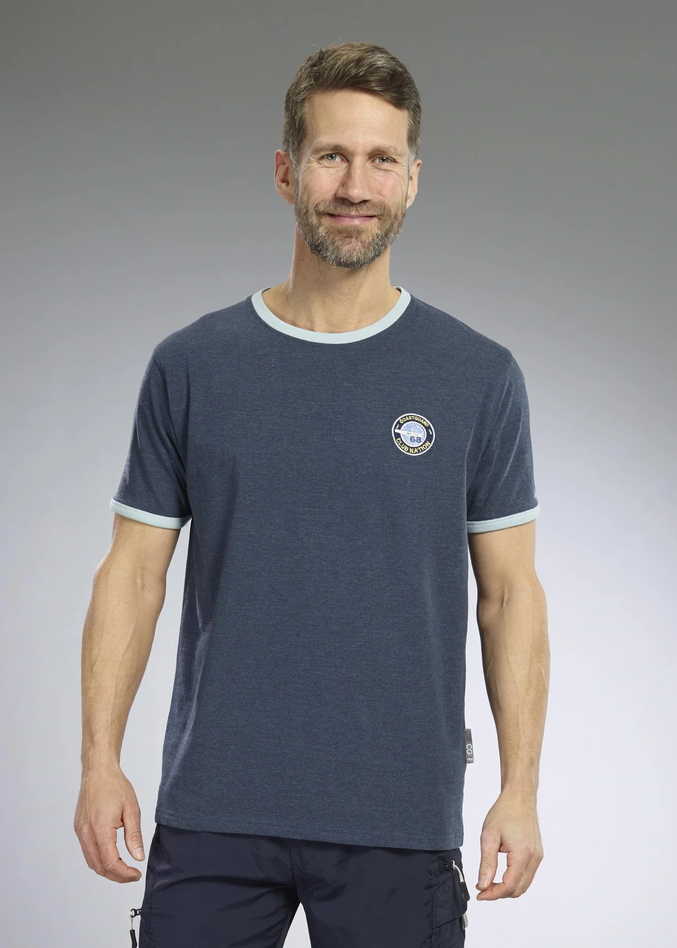 T-Shirt, Farbe marine, Gr.L - 1