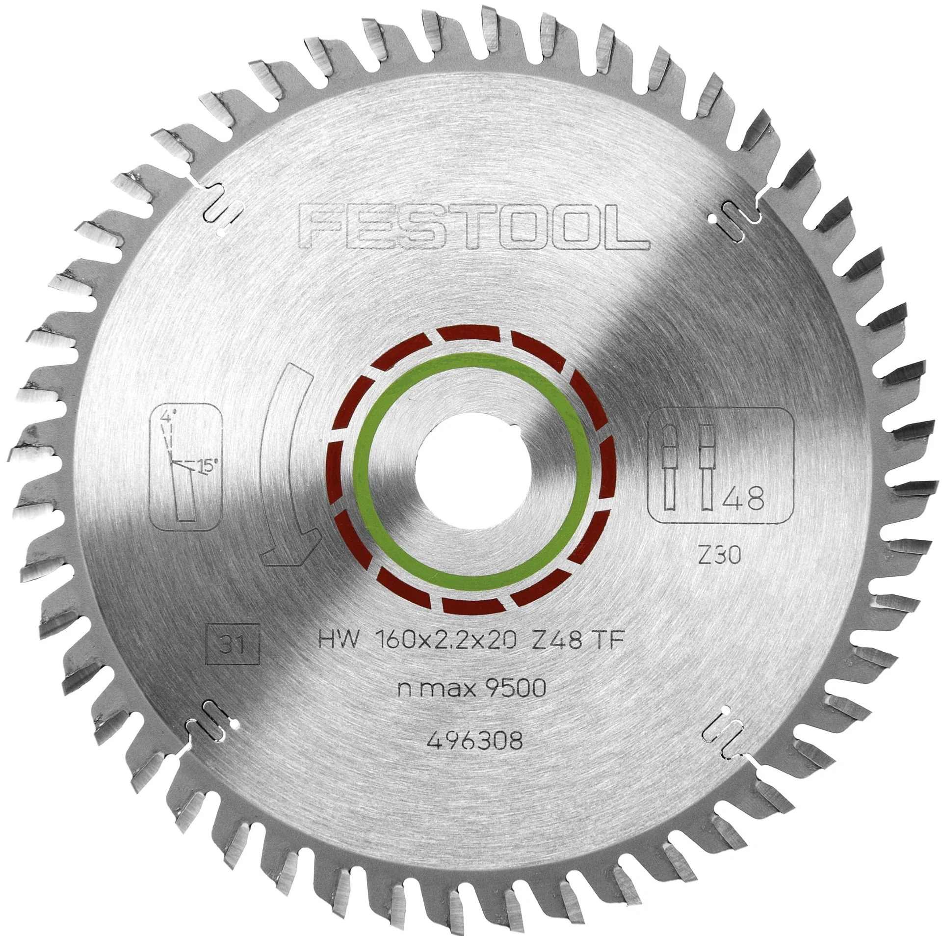 Spezial-Sägeblatt HW 160 x 2,2 x 20 TF48 - 3