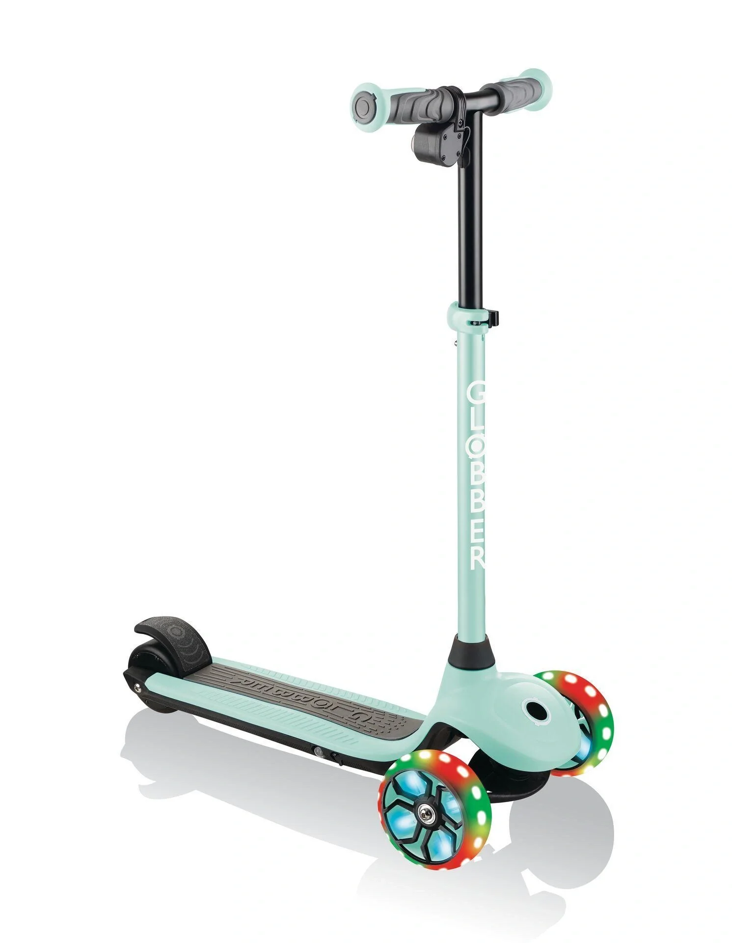 ONE K E-MOTION 4 PLUS   E-Scooter, Lithium-Batterie, 80 W Motor, 125/90 mm, 3-rädrig, LED-Rollen, mint - 10