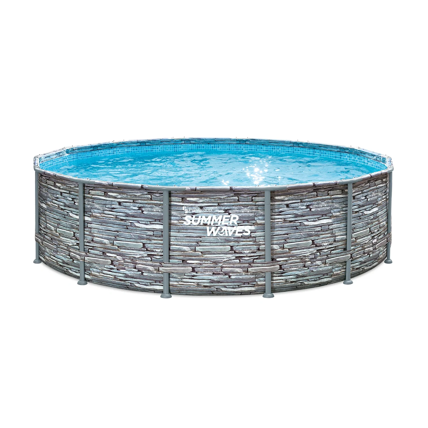 Pool Elite 427 x 107 cm, stein-grau - 8