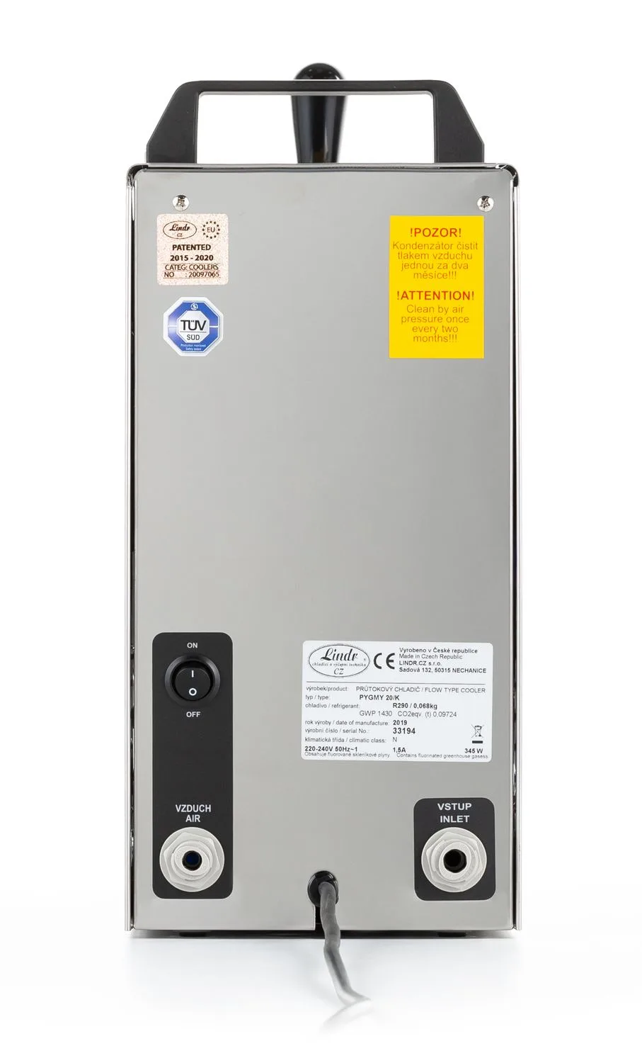 Komplett-Set-Zapfanlage--Bierzapfen-PYGMY-20-K-mit-Membranpumpe--1-leitig-Trockenkuehlgeraet-aus-Edelstahl--25-Liter-h--Green-Line_4.jpg