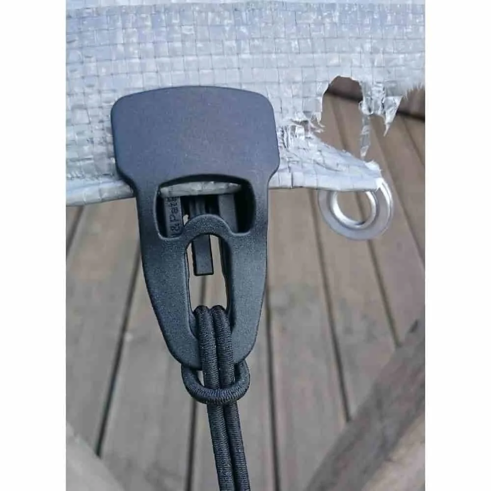 black fastening clip for films+fleeces+tarpaulins+fabrics, reusable-8