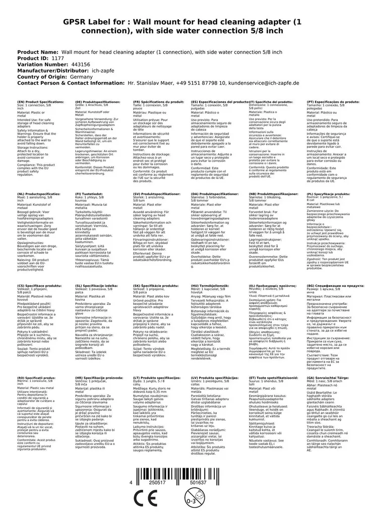 Wandhalter-fuer-Zapfkopfreinigungsadapter--1-Anschluss---mit-seitlichem-Wasseranschluss-5-8-Zoll-957.jpeg