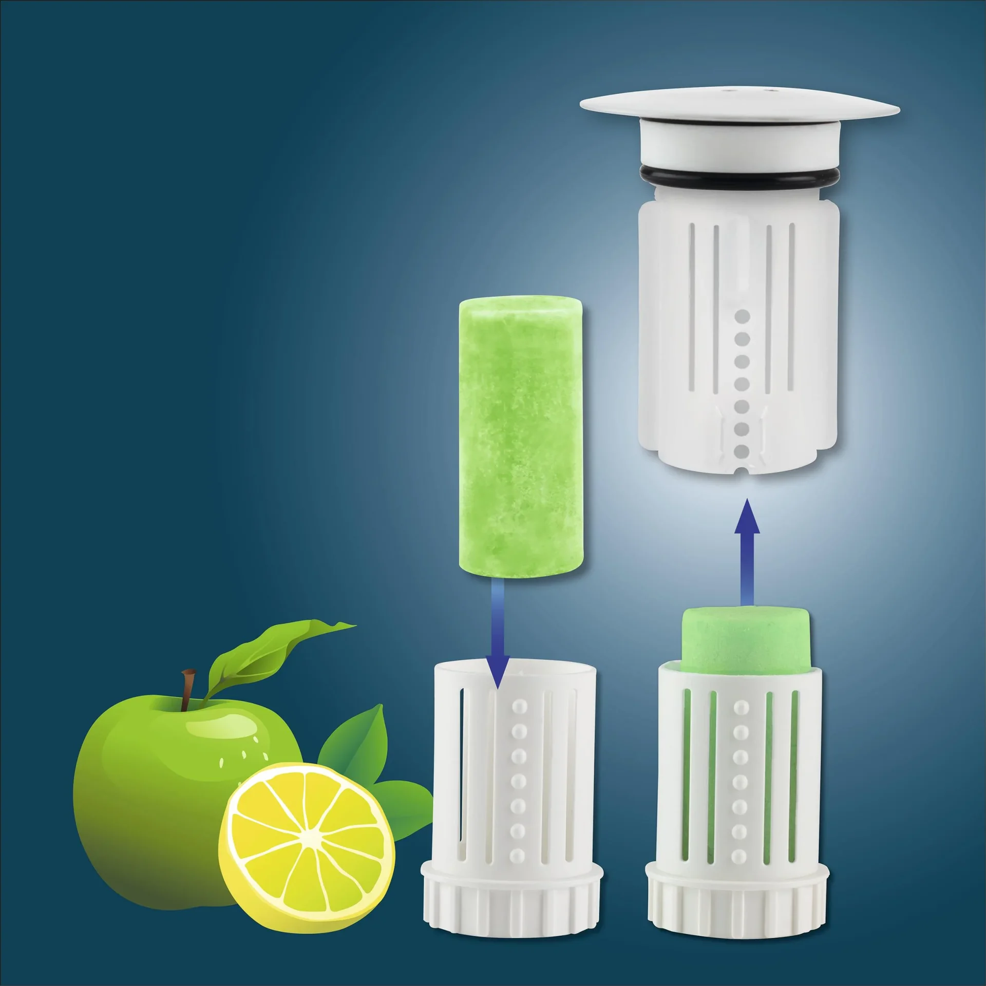 Abfluss-Fee LED-Abflussstopfen 4,5V weiß/chrom - 9
